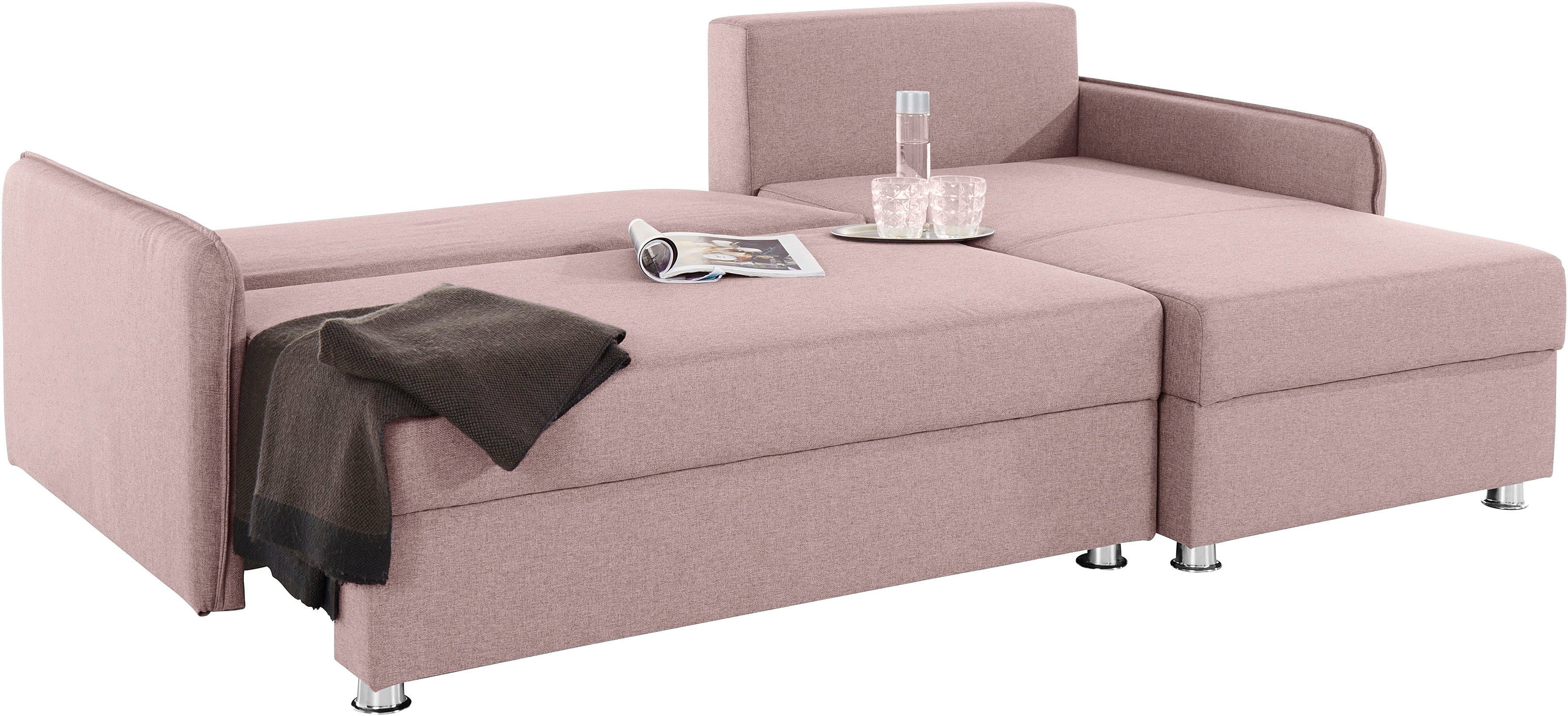 COLLECTION AB Hoekbank Sunny L-vorm met slaapfunctie en bedkist