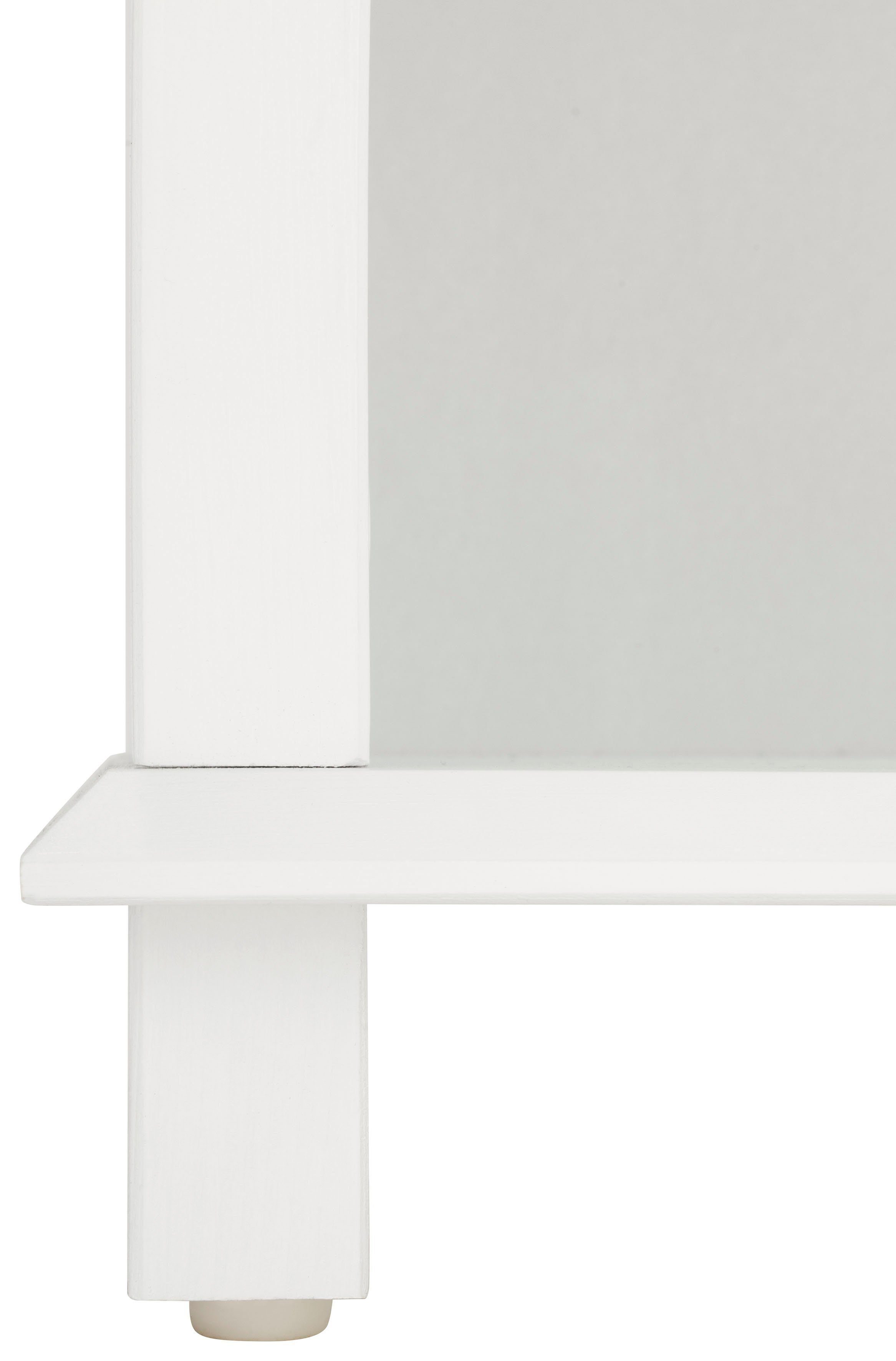 Home affaire Hoge kast Vili Badkamerkast, hoogte 175 cm, 2 lades, 3 deuren, van massief hout