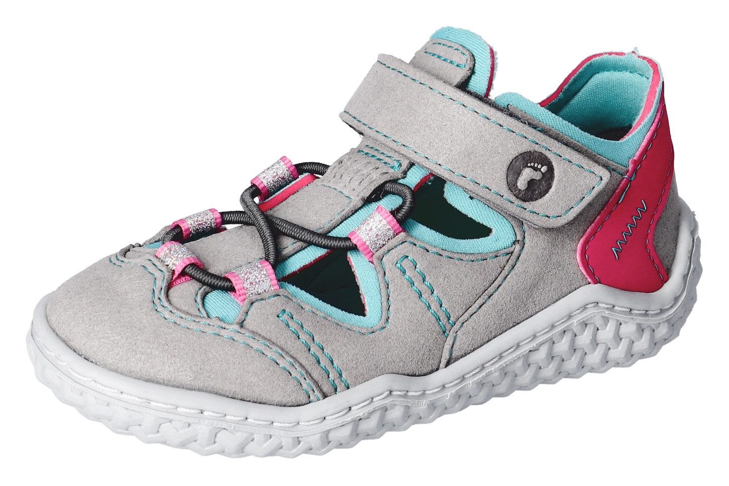 Ricosta Barefootschoenen Jeff WMS: normal , barefoot schoen met elastische band en klittenband, maat sjabloon te downloaden