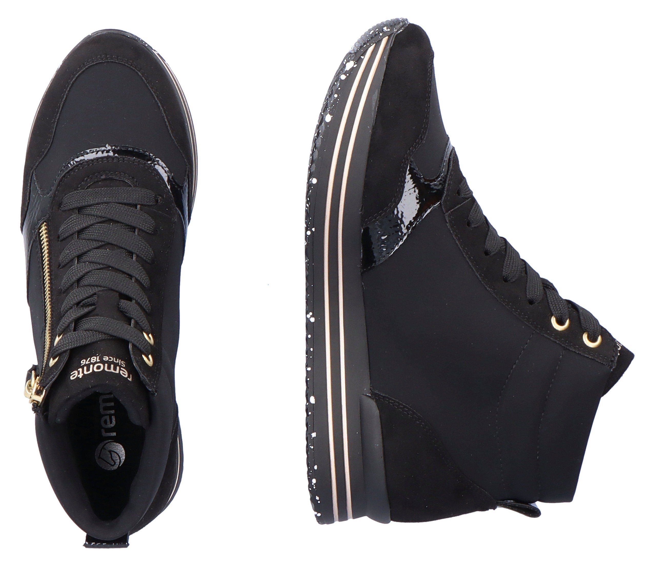 Remonte Sneakers met praktische verwisselbare binnenzool, vrijetijdsschoen, lage schoen, veterschoen