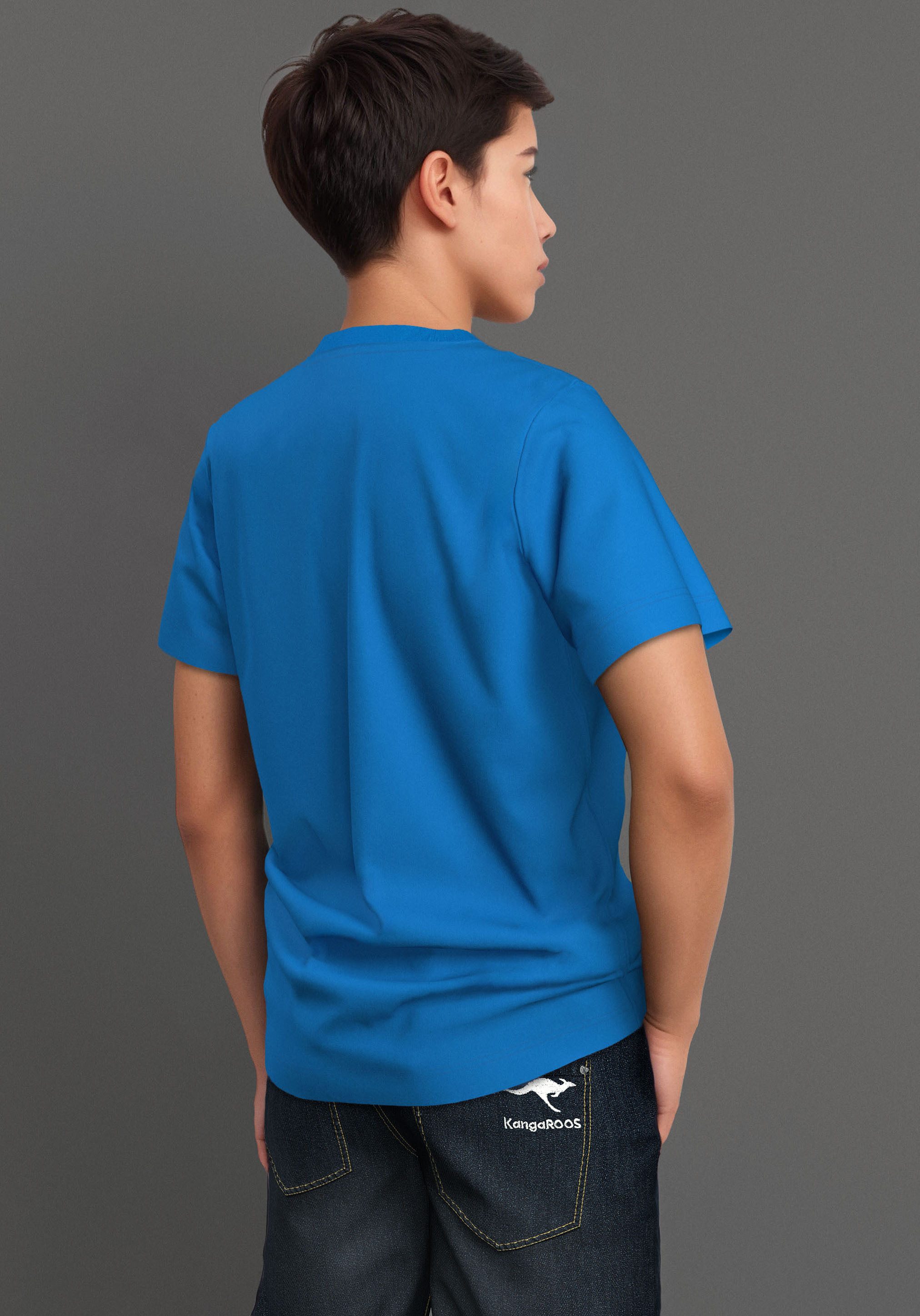 KangaROOS T-shirt TEAM-Print , met logoprint voor jongens