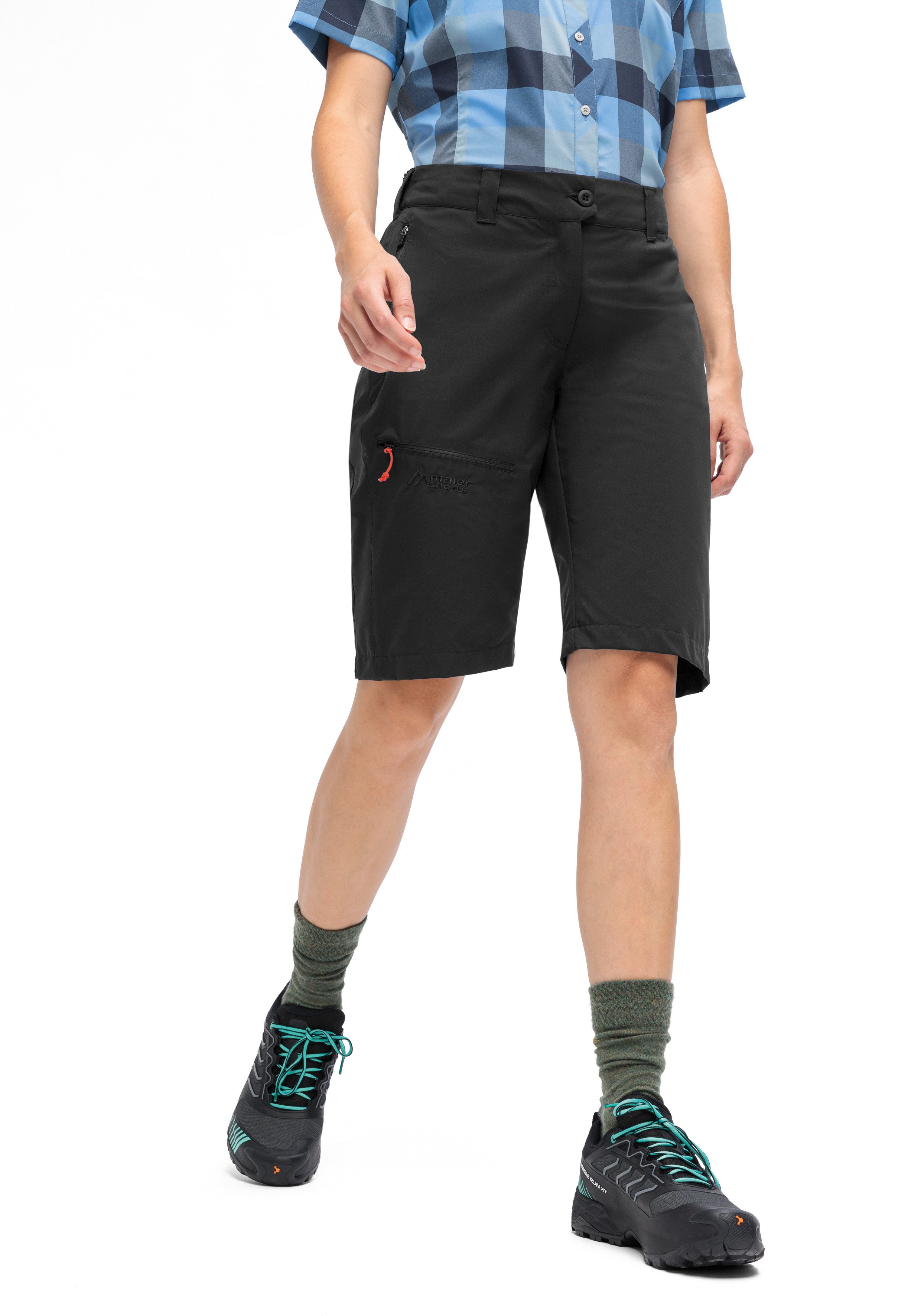 Maier Sports Outdoorbroek Lulaka bermuda loop Dames shorts, korte wandelbroek, outdoorbroek, 3 zakken, regular fit