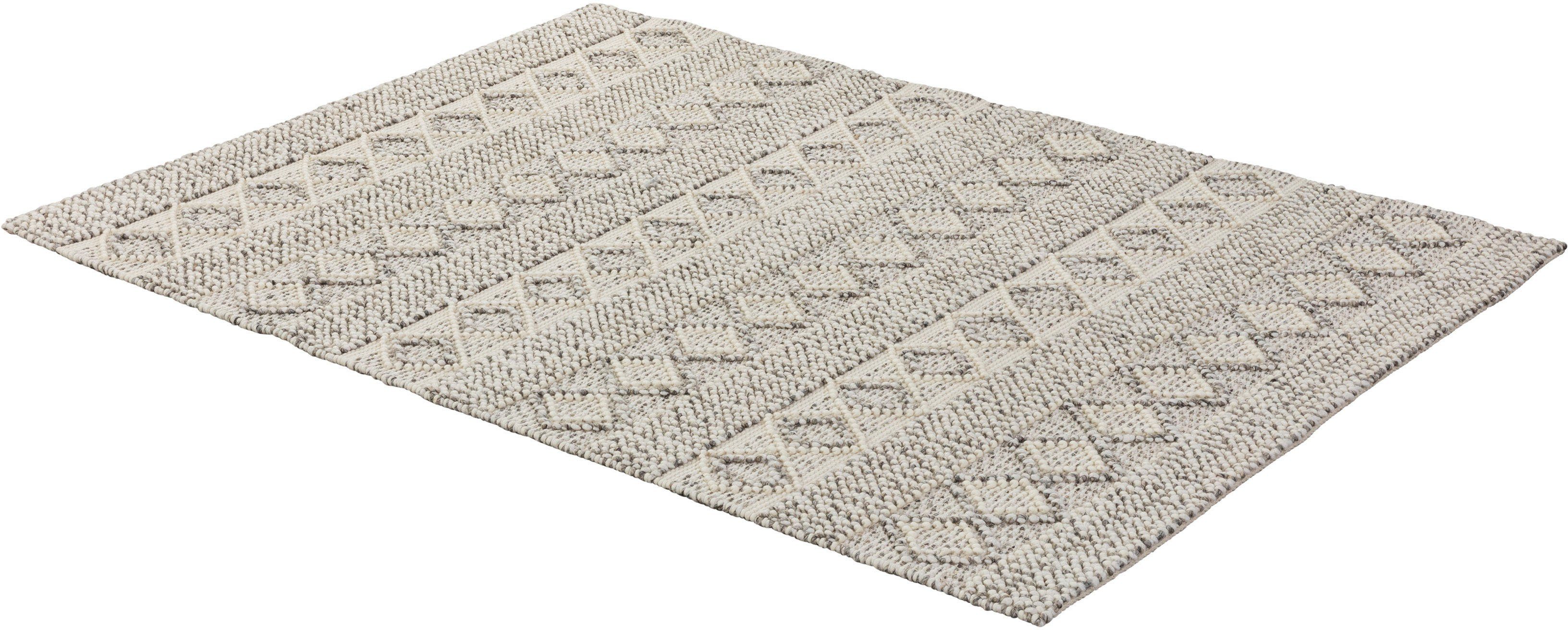 SCHÖNER WOHNEN-KOLLEKTION Vloerkleed Alva Reliëfstructuur, woonkamer moderne vloerkleden maat 200 cm x 300 cm x 14 mm beige