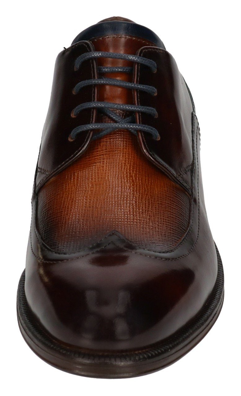 Bugatti Veterschoenen met sierstiksels, vrijetijdsschoen, lage schoen, veterschoen