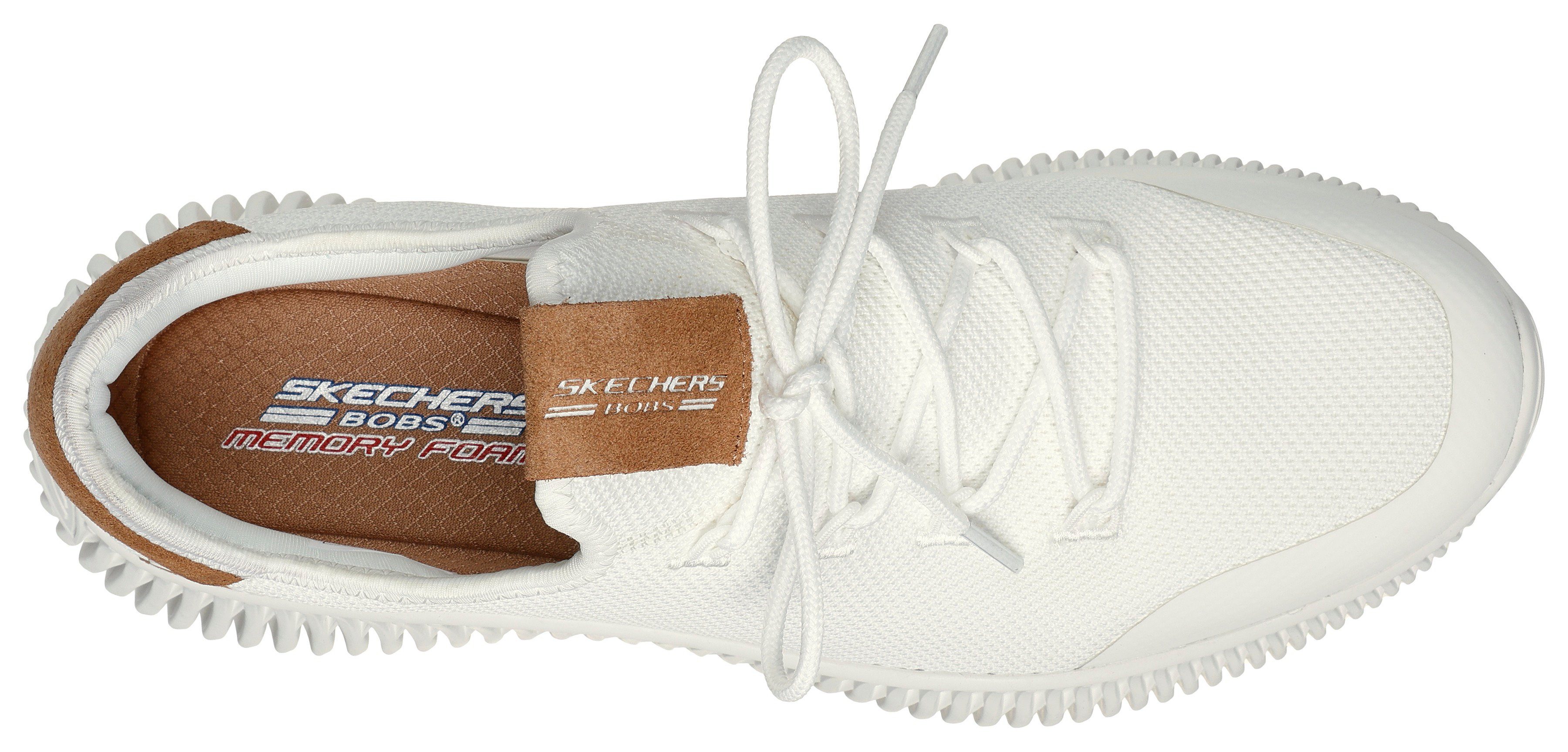 Skechers Slip-on sneakers BOBS GEO-CITY DAPPER Vrijetijdsschoen, slipper met contrastdetails