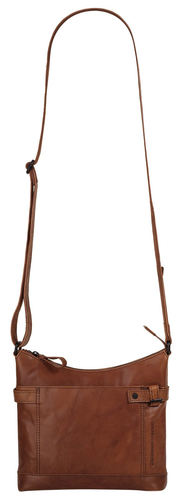 Spikes & Sparrow Schoudertas echt leder