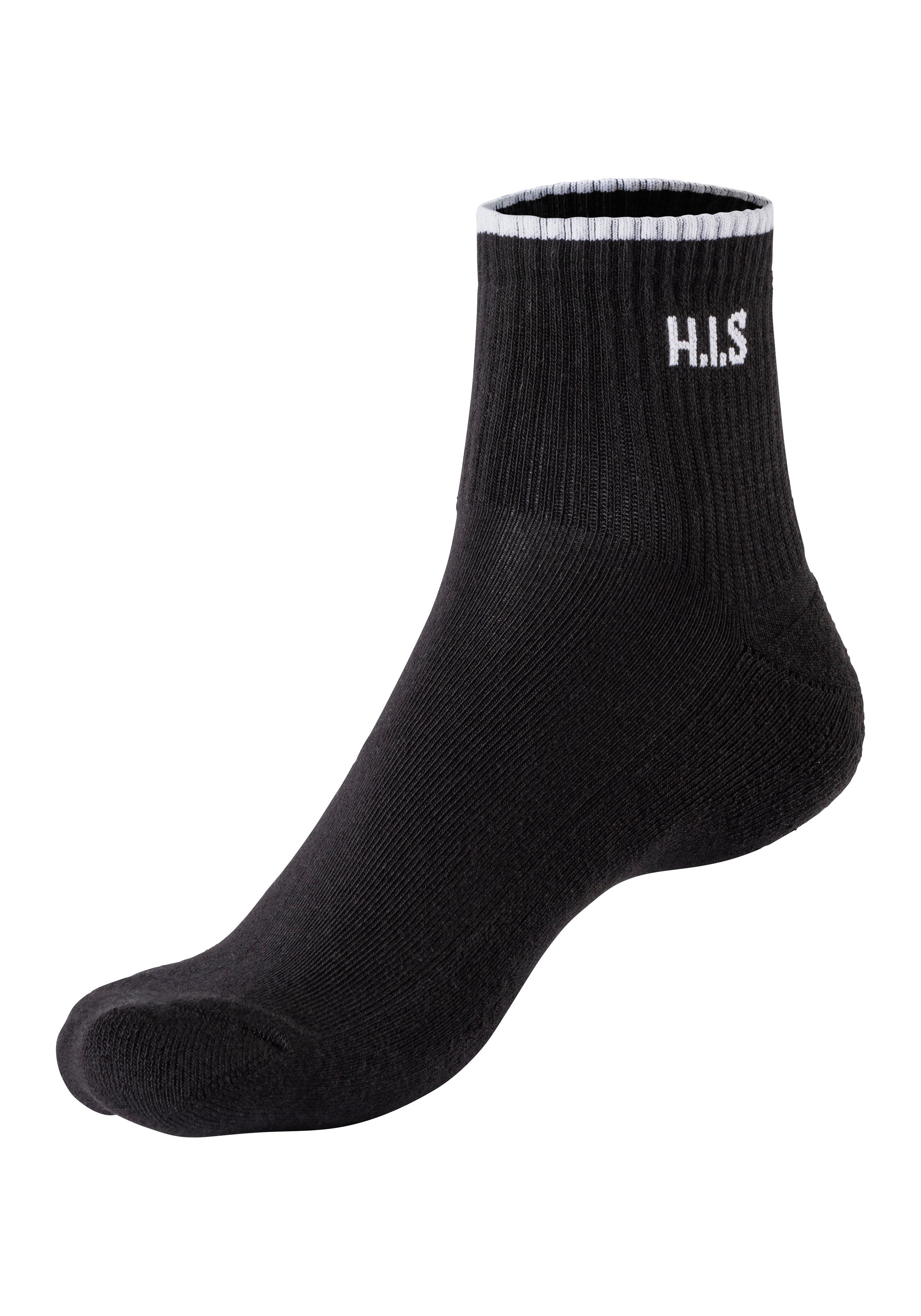 H.I.S Sportsokken Korte sokken met frotté & versterkte belastingzones (set, 6 paar)