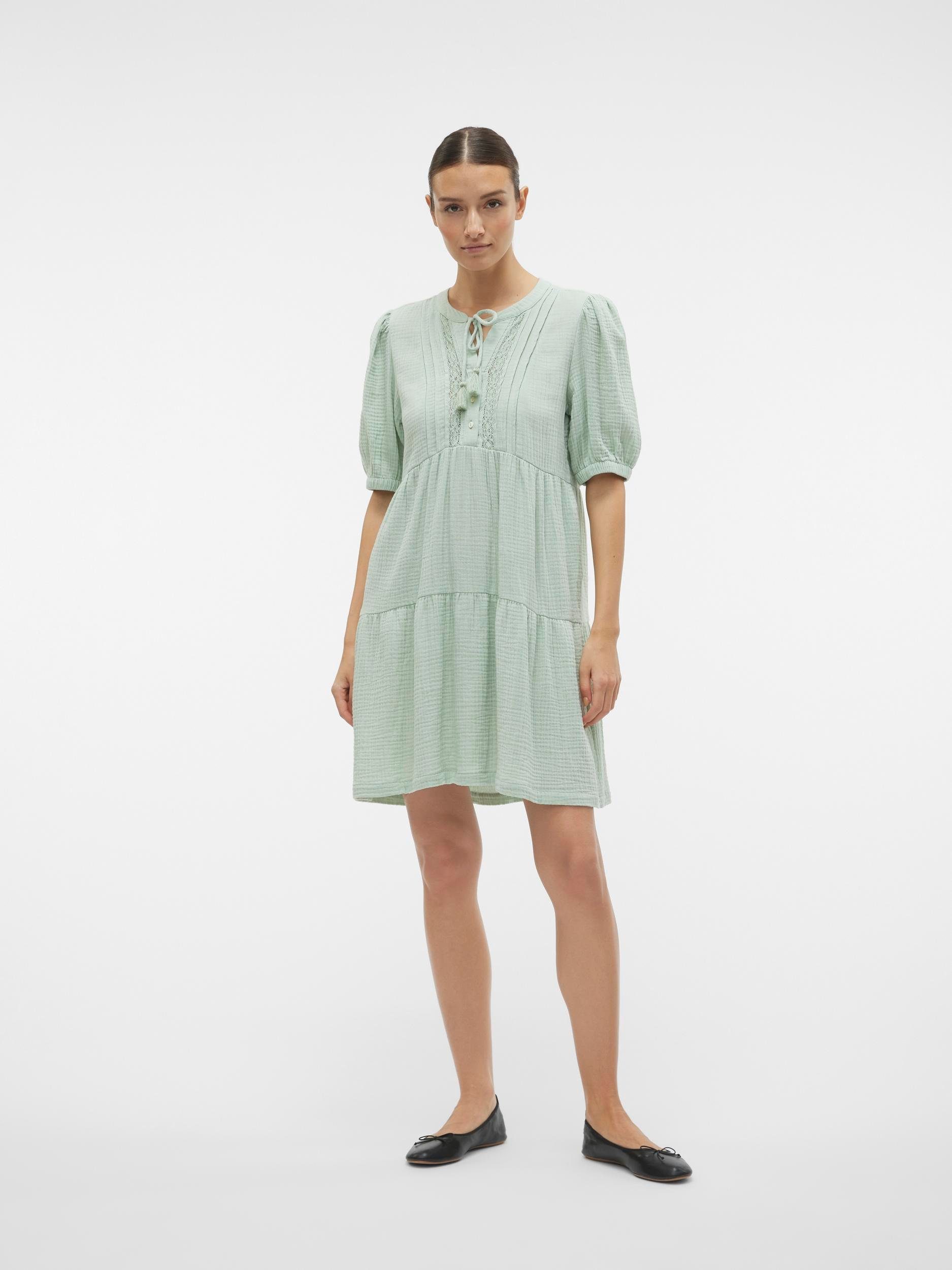 Vero Moda Mini-jurk VMNATALI 2/4 LACE SHORT DRESS WVN GA SPE