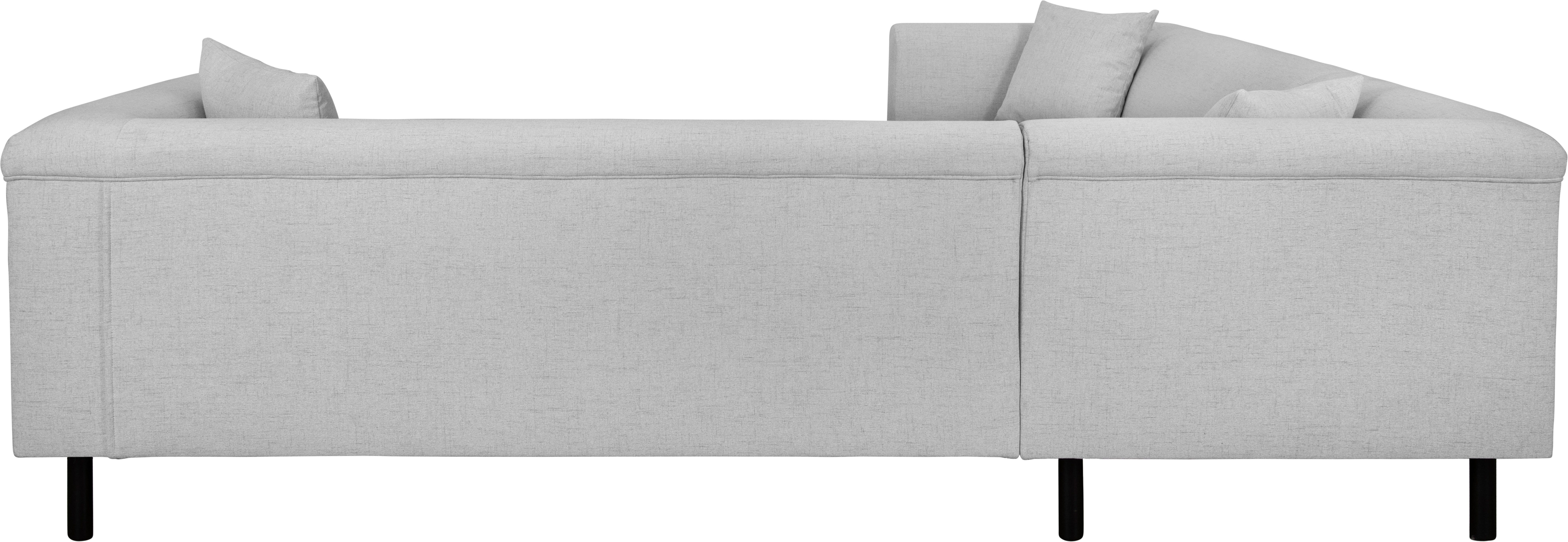 INOSIGN Hoekbank AGNIA L-vorm BxDxH: 244x244x71 cm incl. sierkussen, gelijkbenig, ook in cord