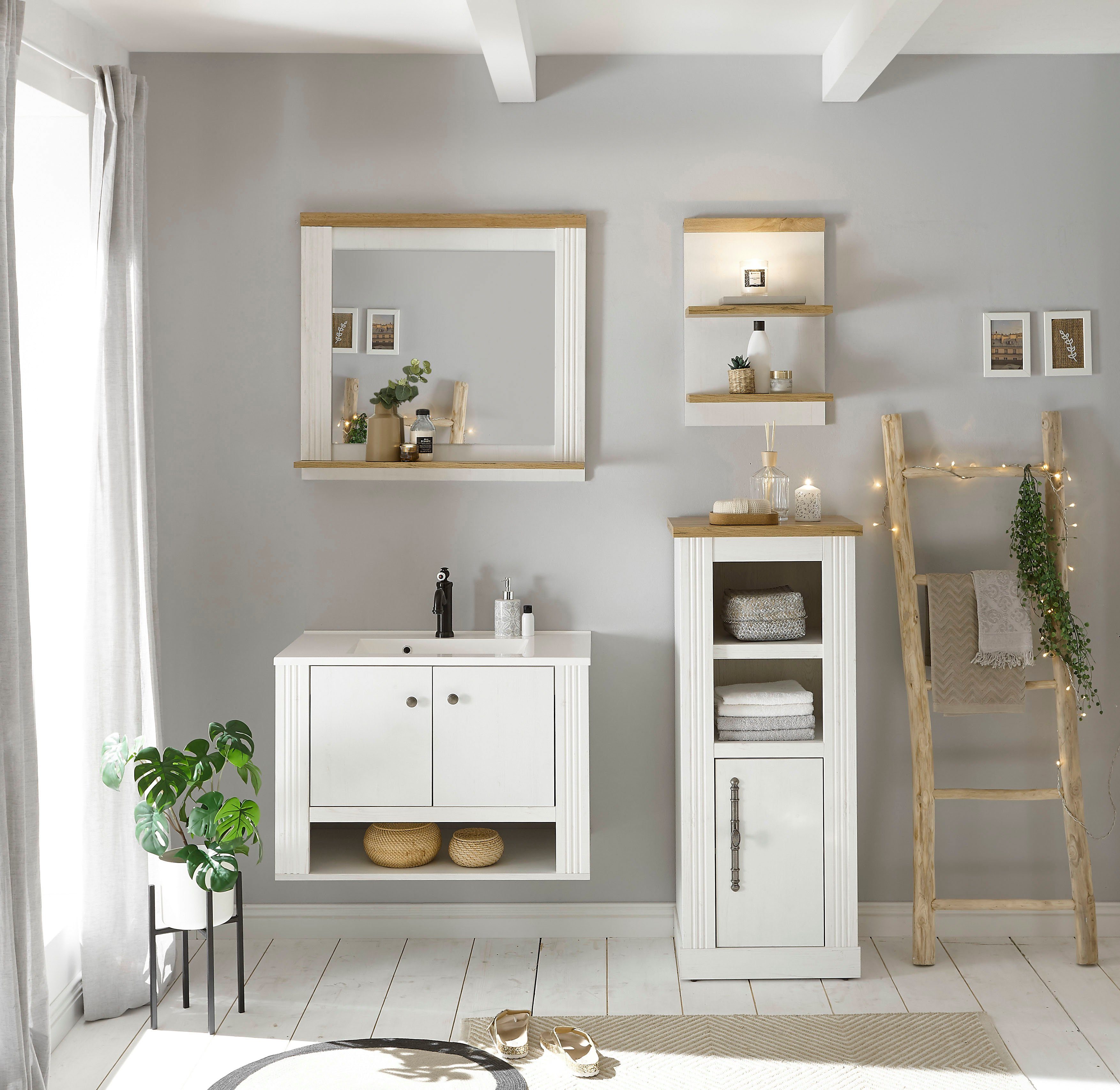 Home affaire Badkamerserie WESTMINSTER, badkamer in landhuisstijl, 4-delig badkamer (4-delig)