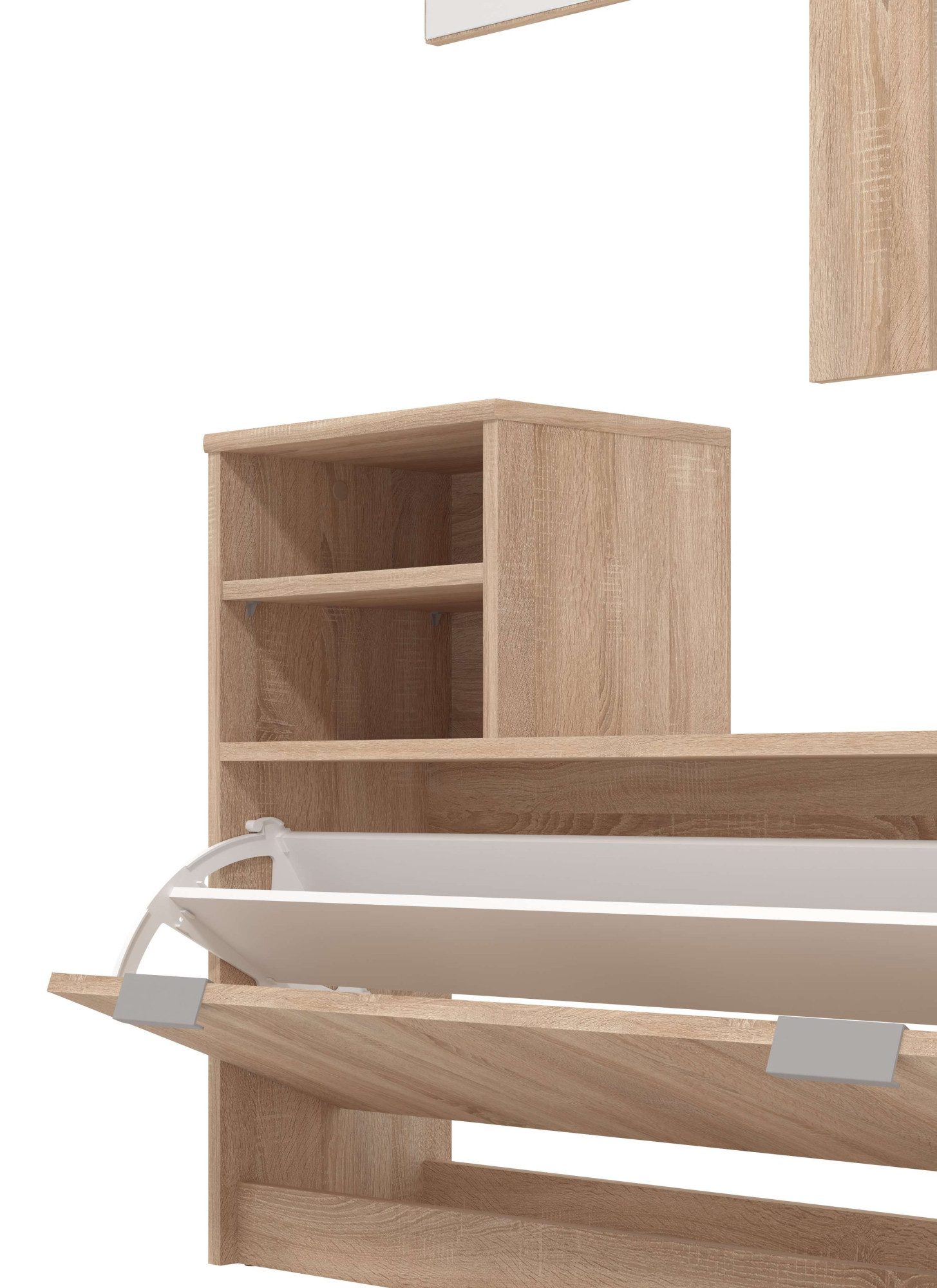 INOSIGN Halmeubelset Ravenna halgarderobe, dielenkast, compacte garderobe, breedte 100 cm (complete set, 2-delig)