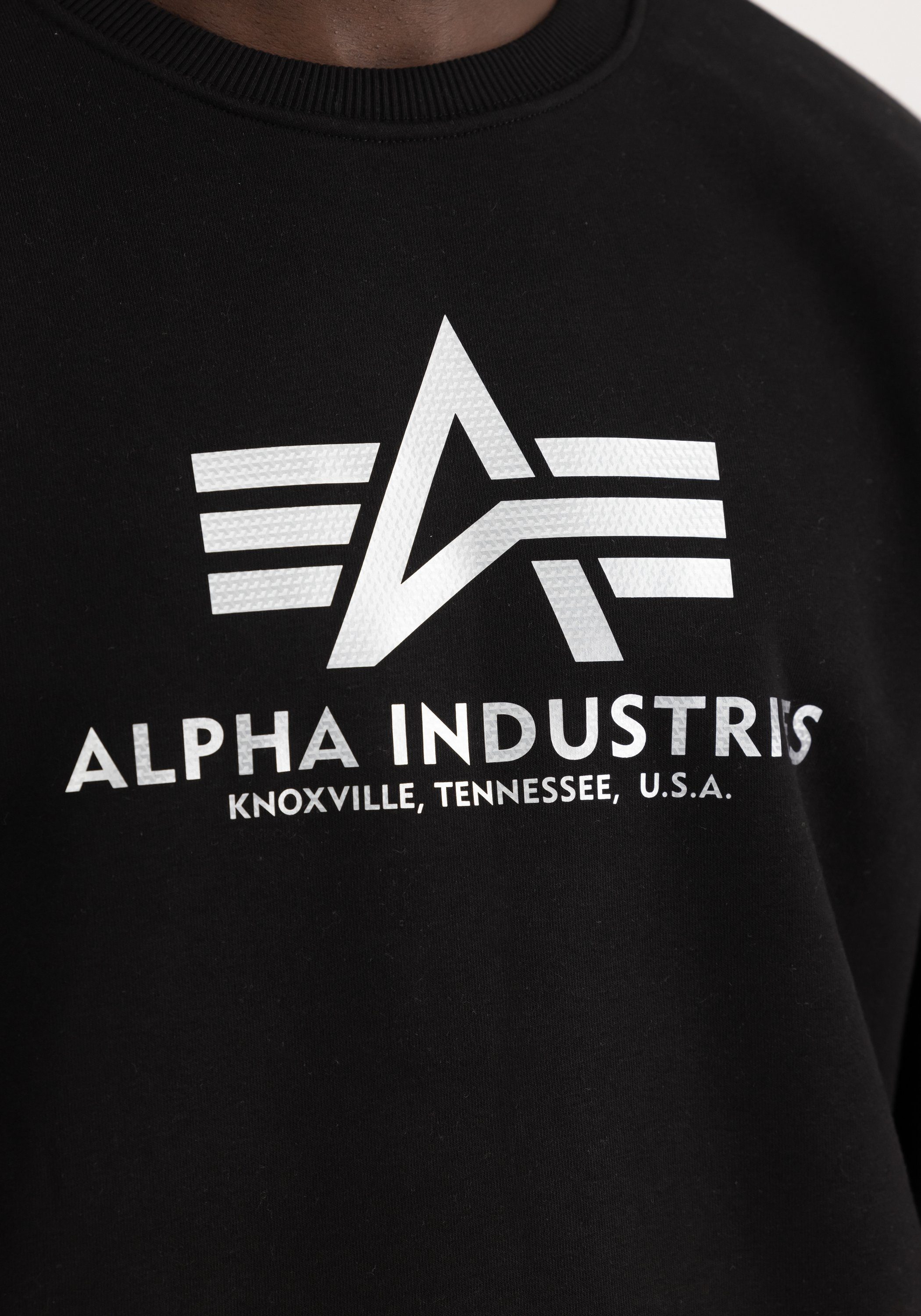 Alpha Industries Sweater Men Sweatshirts Basic Sweater Carbon