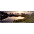 reinders! poster bergmeer zonsondergang (1 stuk) multicolor