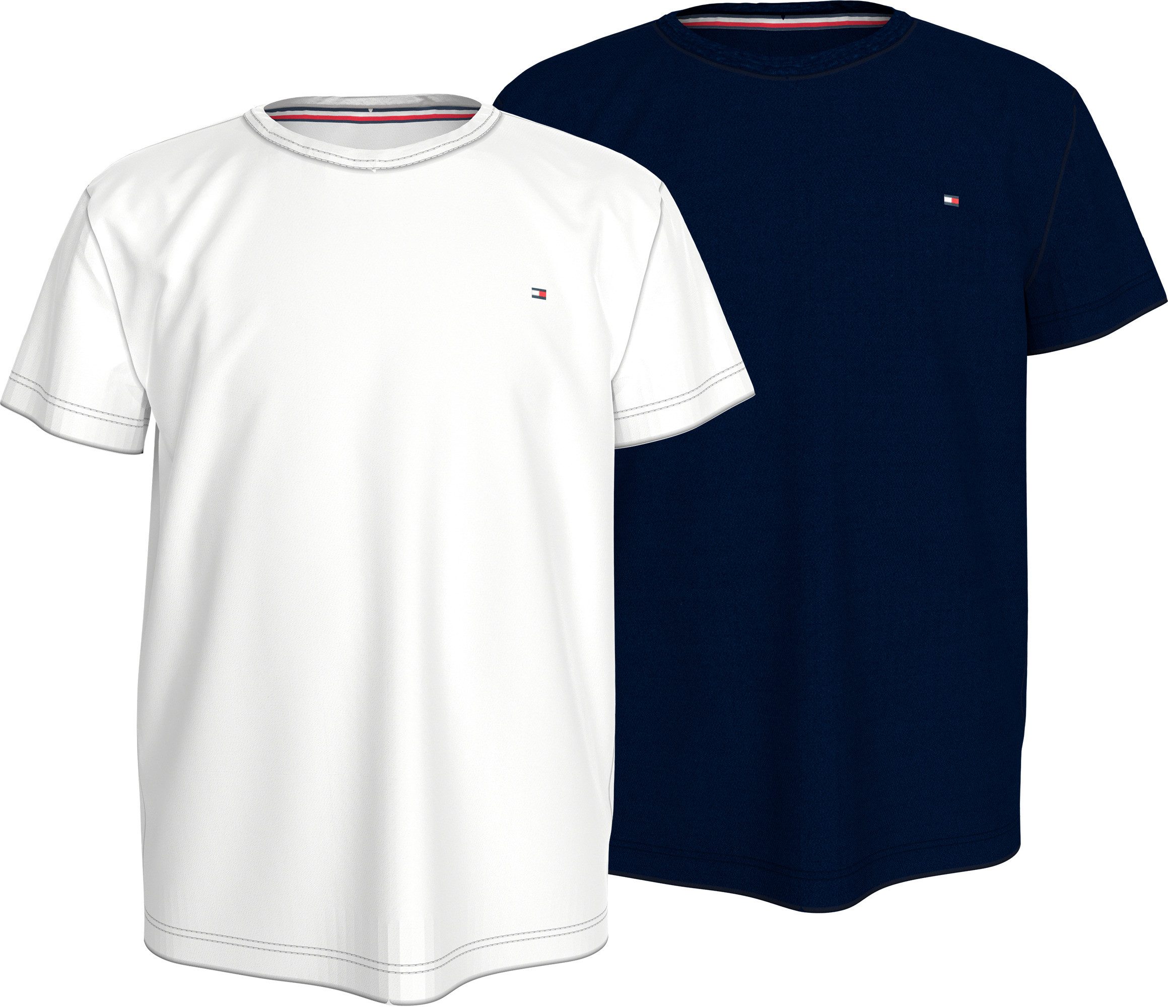 Tommy Hilfiger Underwear T-shirt met logoborduursel (2-delig, Set van 2)