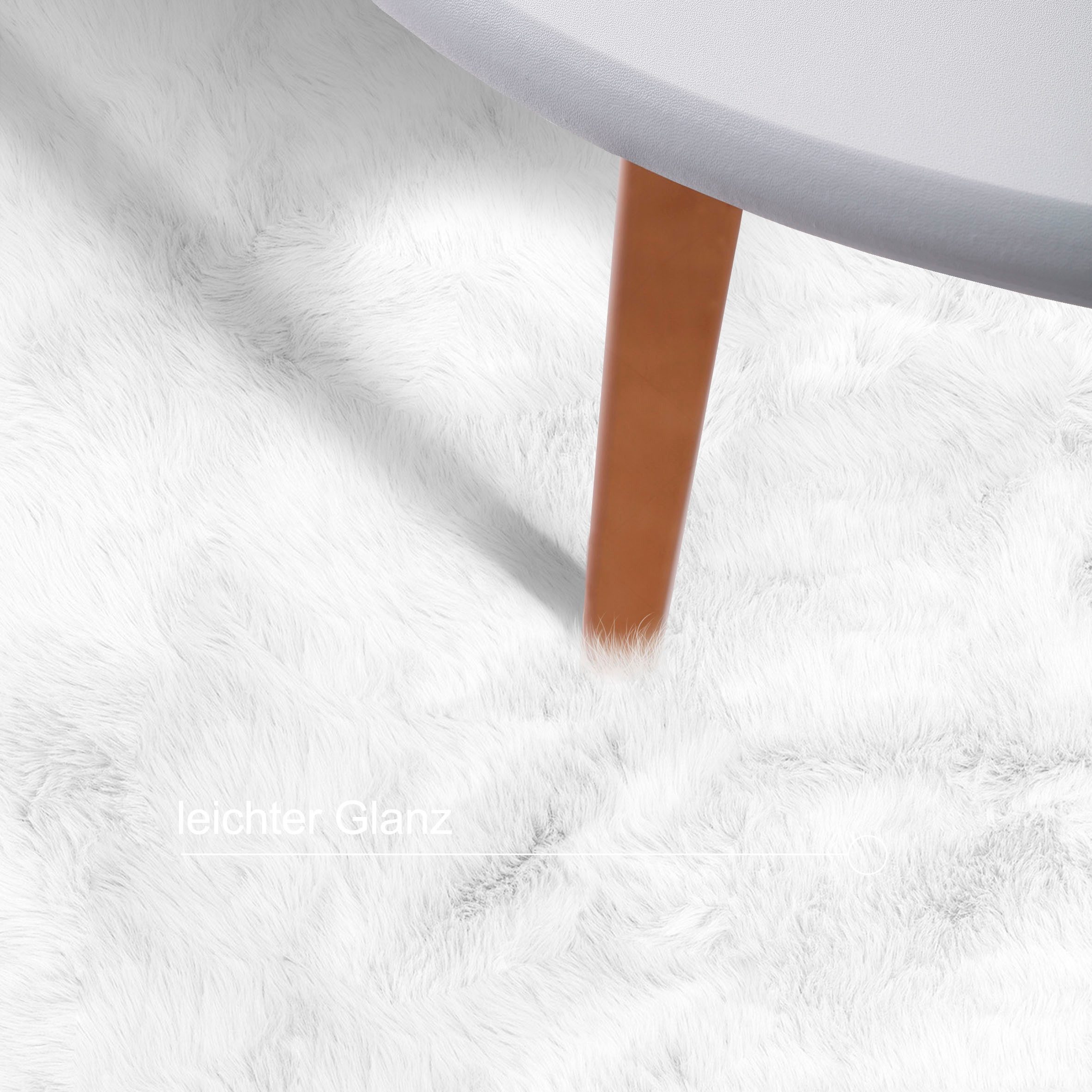 my home Hoogpolig vloerkleed Valeria schapenvacht tapijt knuffelig Imitatiebont, vachtmodel, zachte vloerkleden, slaapkamer, woonkamer
