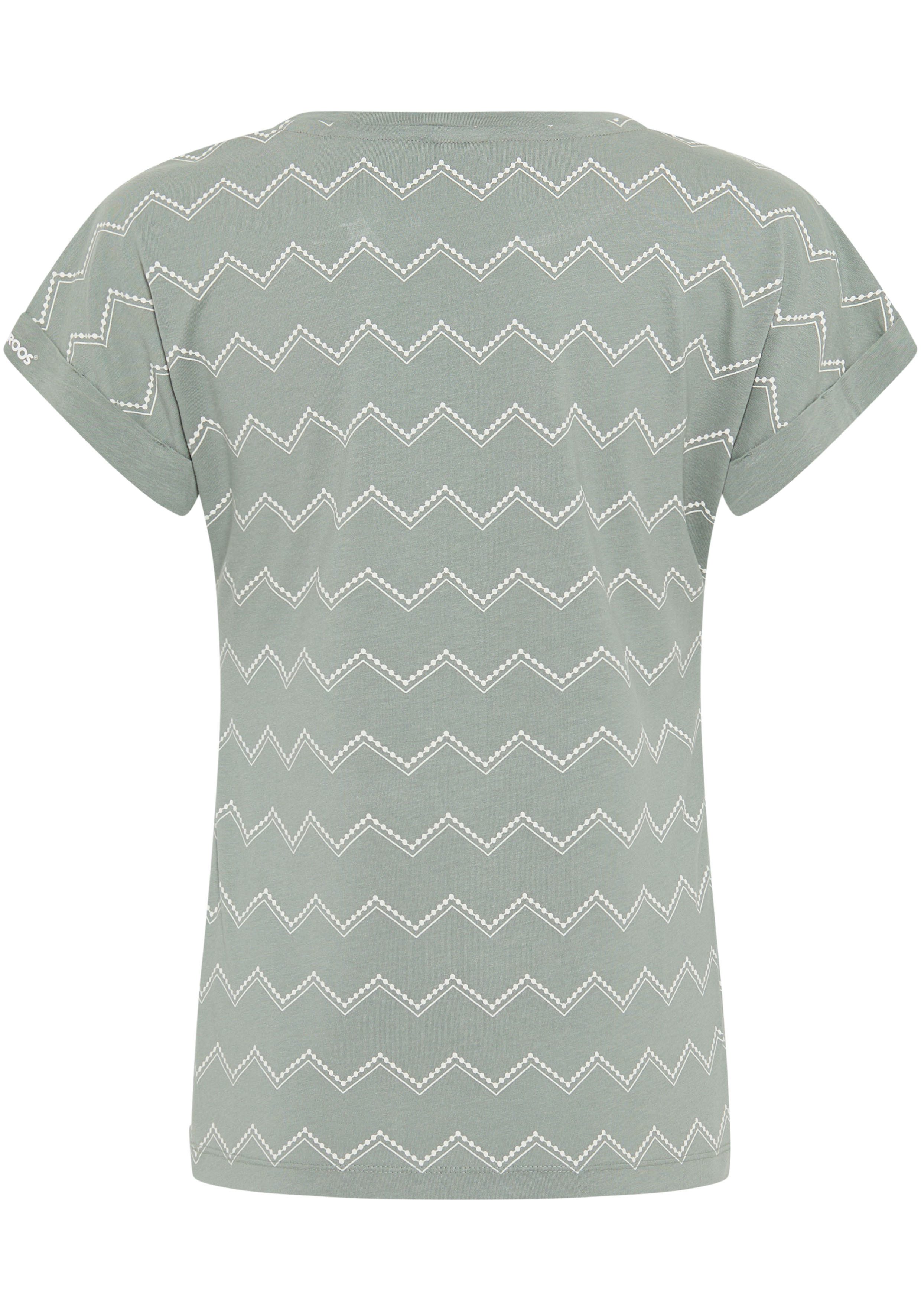 KangaROOS Shirt met korte mouwen met zigzagpatroon