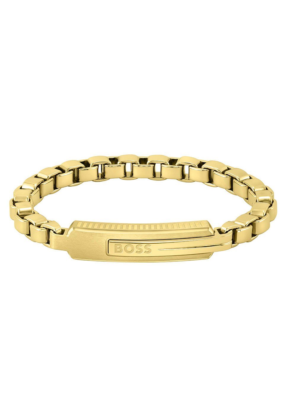 NU 20% KORTING: Boss Edelstalen armband