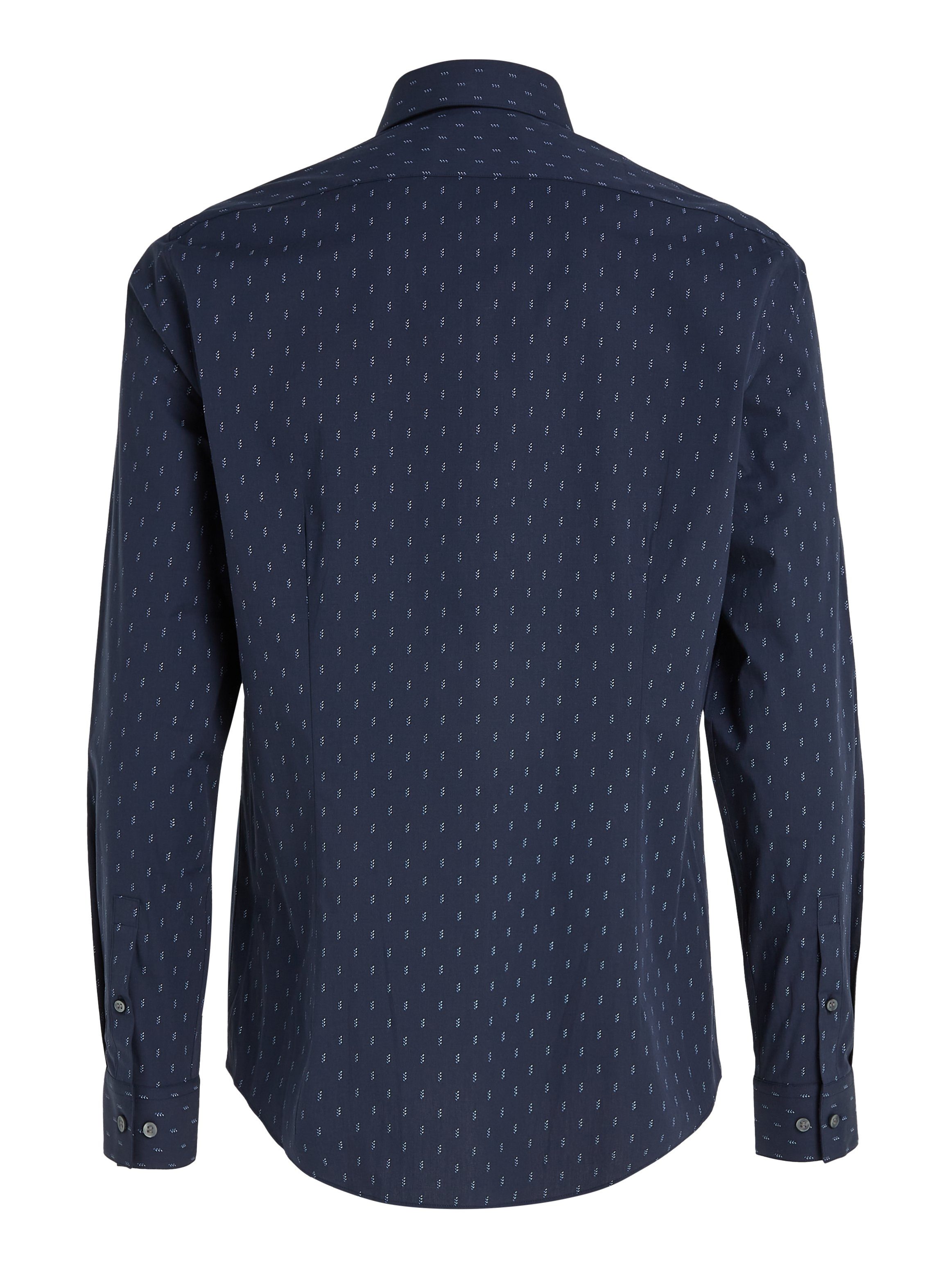Calvin Klein Overhemd met lange mouwen POPLIN LEAF PRINT SLIM SHIRT