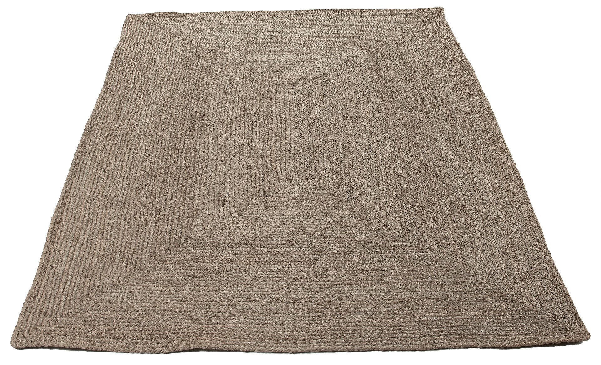 carpetfine Vloerkleed Nele jute-vloerkleed natuurmateriaal gevlochten tweezijdig te gebruiken kleed van 100% jute, vierkant en als loper moderne