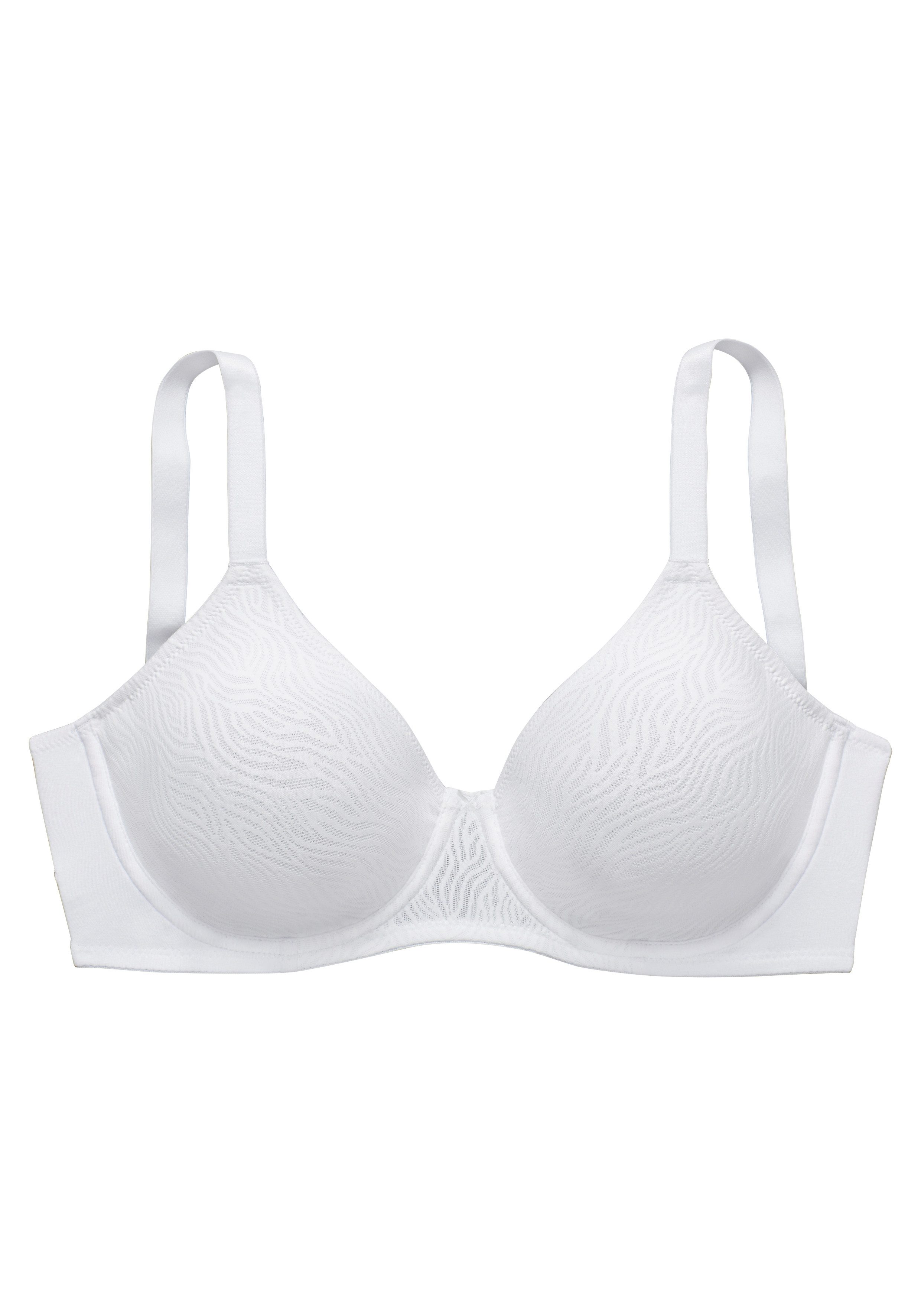 Nuance Minimizer-bh met beugel van gedessineerde jacquard en zachte tricot