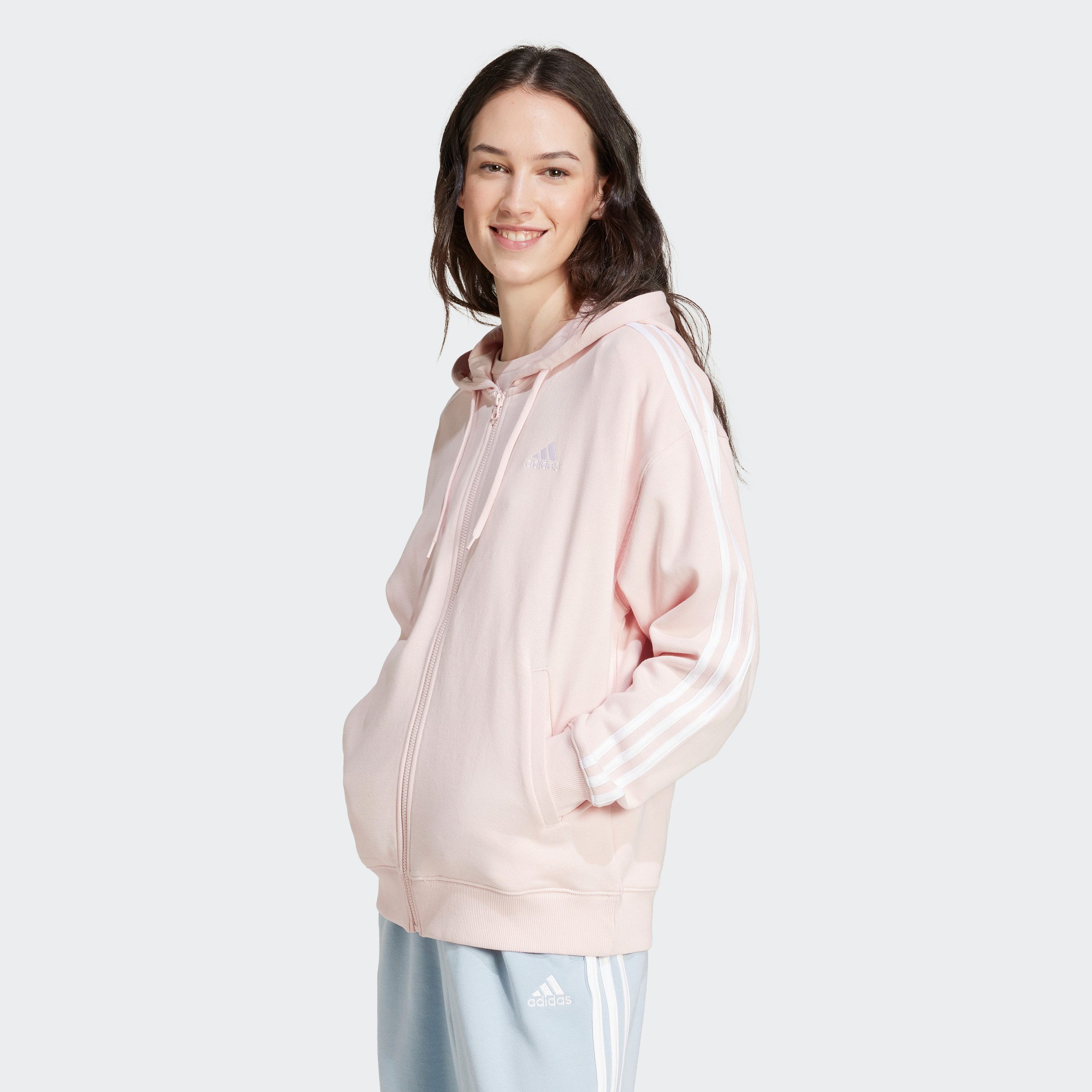 adidas Sportswear Capuchonsweatvest W 3S FT FZ O HD (1-delig)