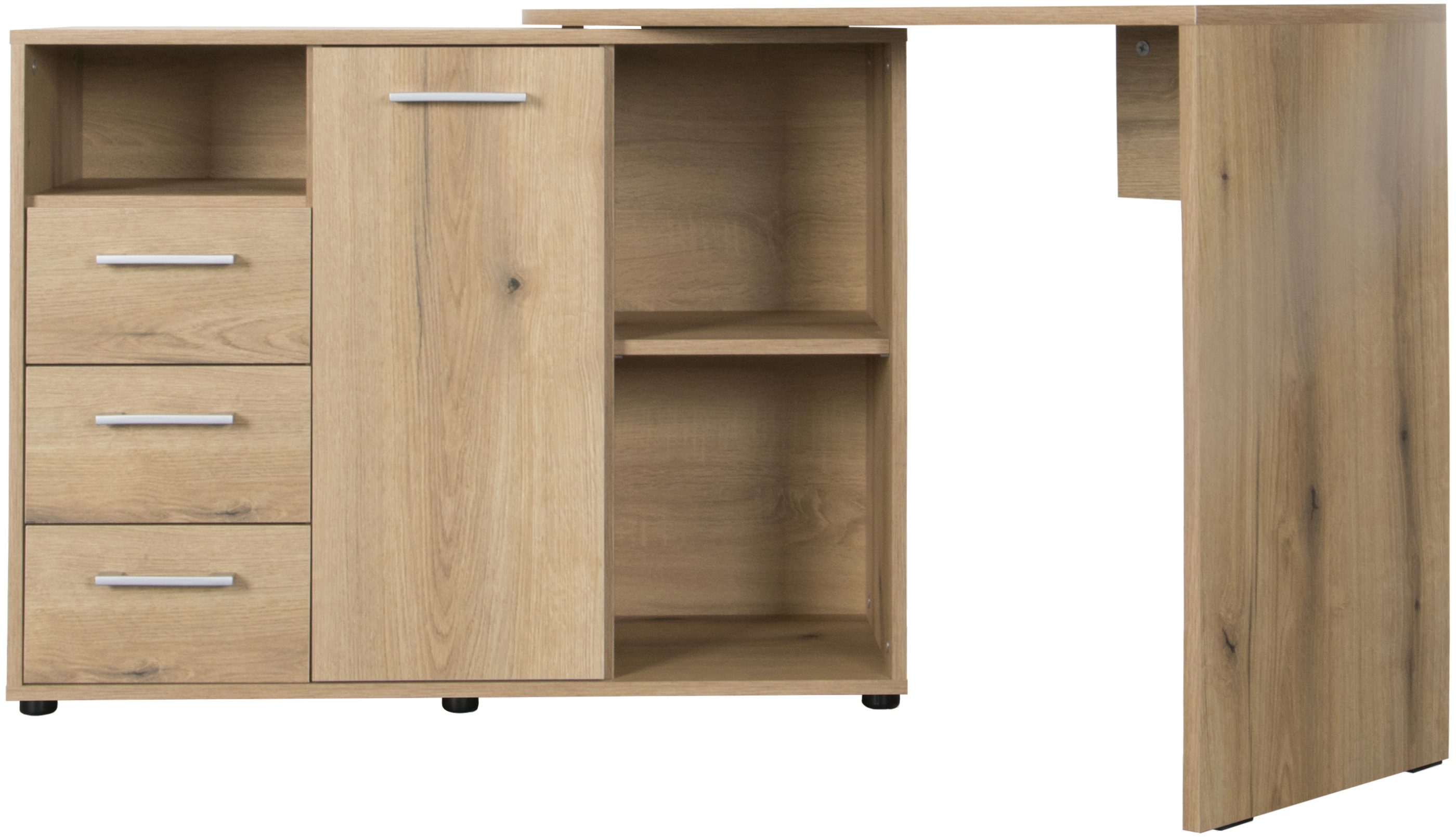 VOGL Möbelfabrik Bureau draaibaar tafelblad, ruimtebesparend, made in germany
