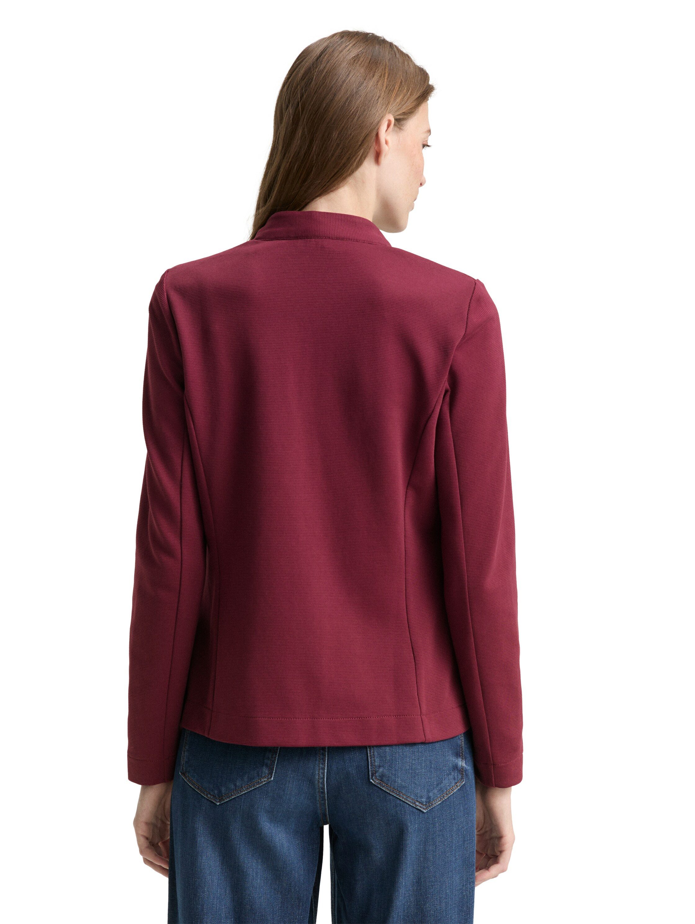 Tom Tailor Sweatblazer Ottoman met opgestikte zakken en structuur