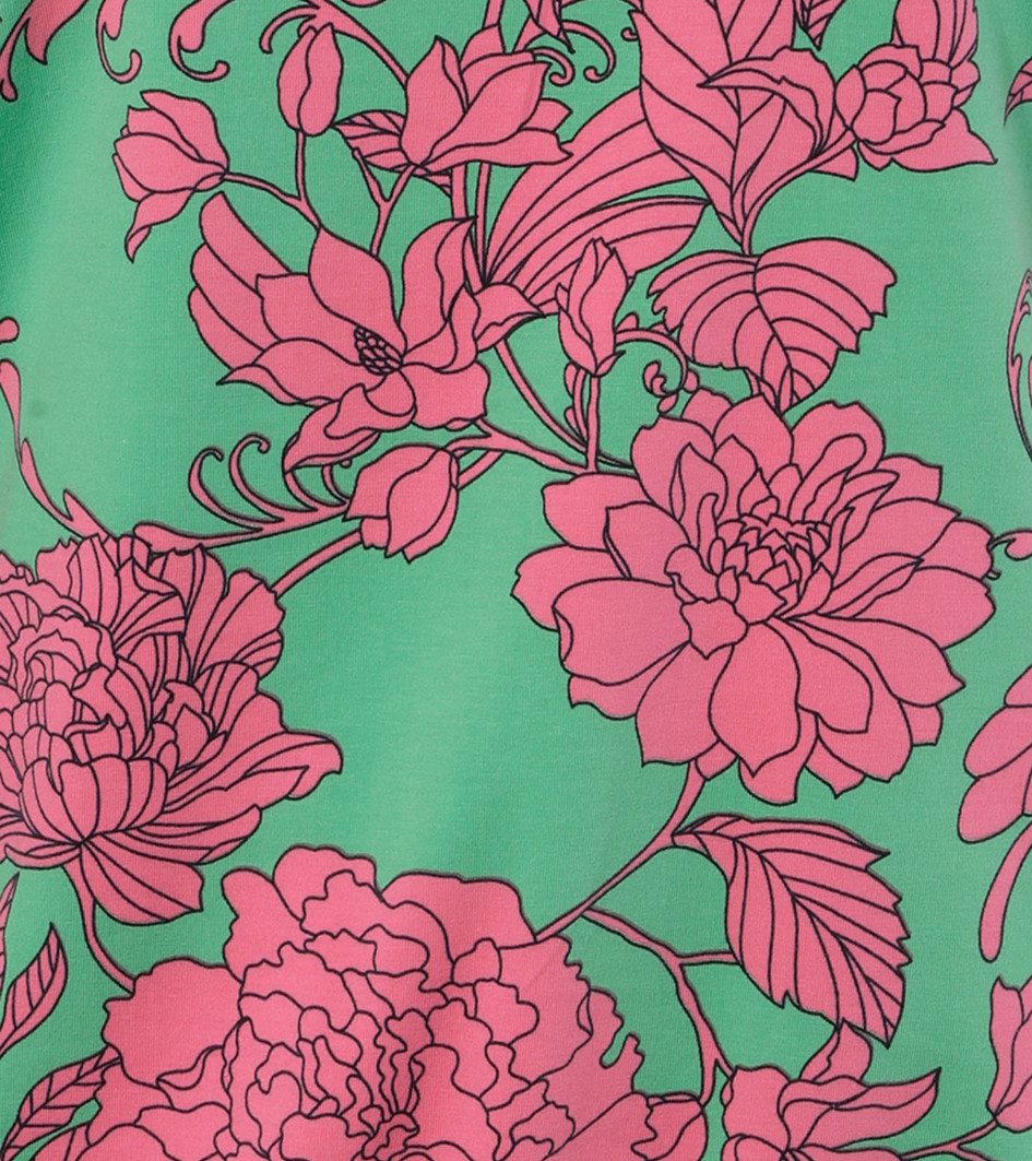 Aniston PLUS Sweatshirt met grootformaat, grafische bloemen bedrukt - nieuwe collectie