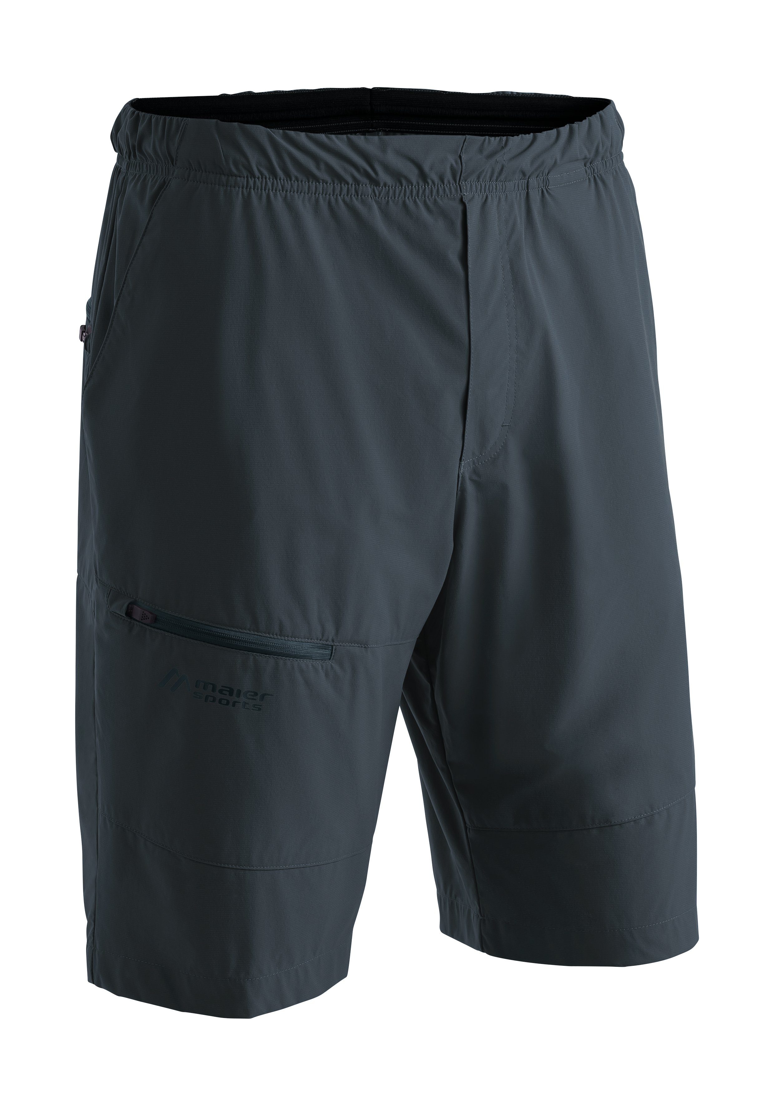 Maier Sports Functionele short Fortunit L.B. M Heren shorts, korte outdoorbroek, bermuda met losse pasvorm heren broeken maat 52 grijs