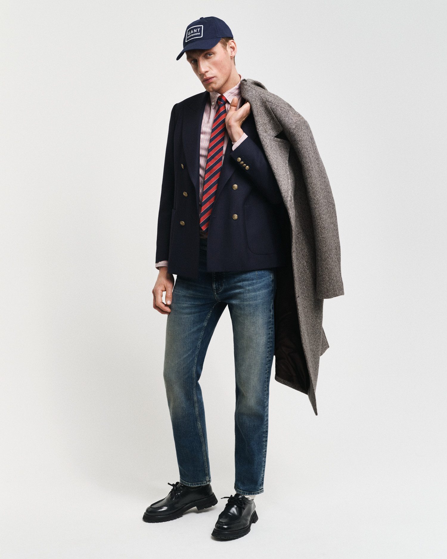Gant Overhemd met lange mouwen REG OXFORD STRIPE SHIRT unisex, in lichte oxford-kwaliteit