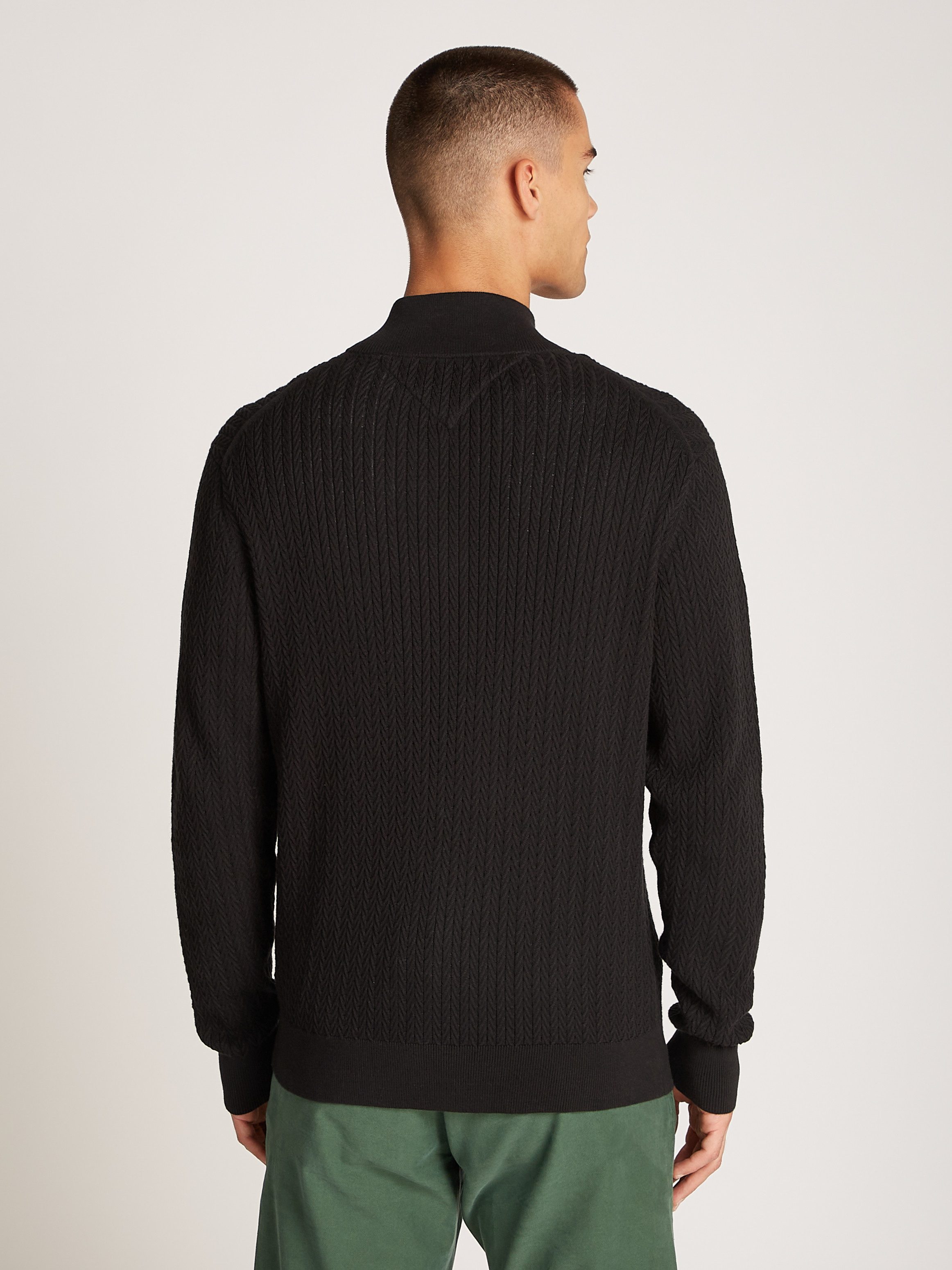 Tommy Hilfiger Vest HERRINGBONE STRUCTURE ZIP THRU