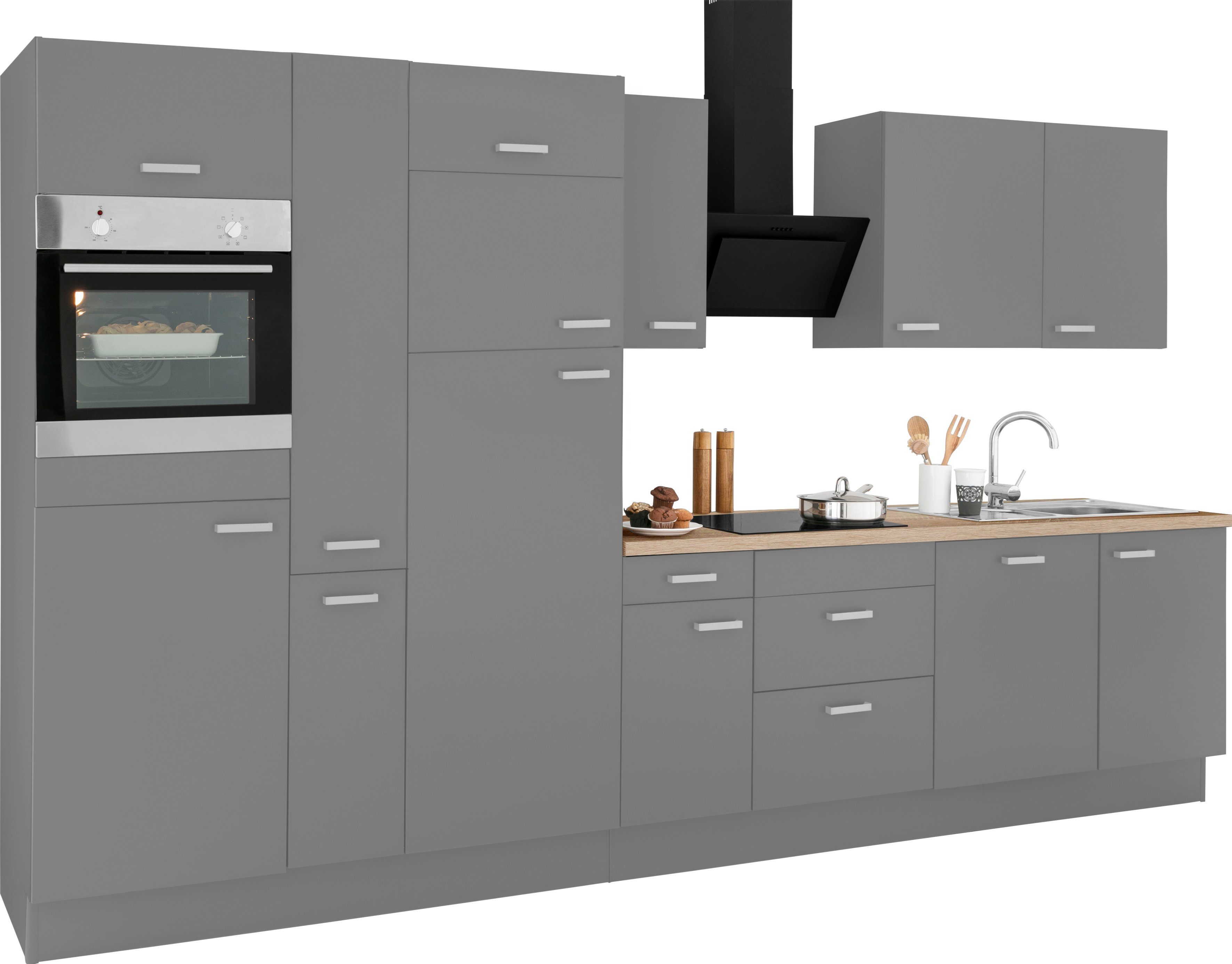 OPTIFIT Keukenblok Parma zonder elektrische apparaten, breedte 360 cm