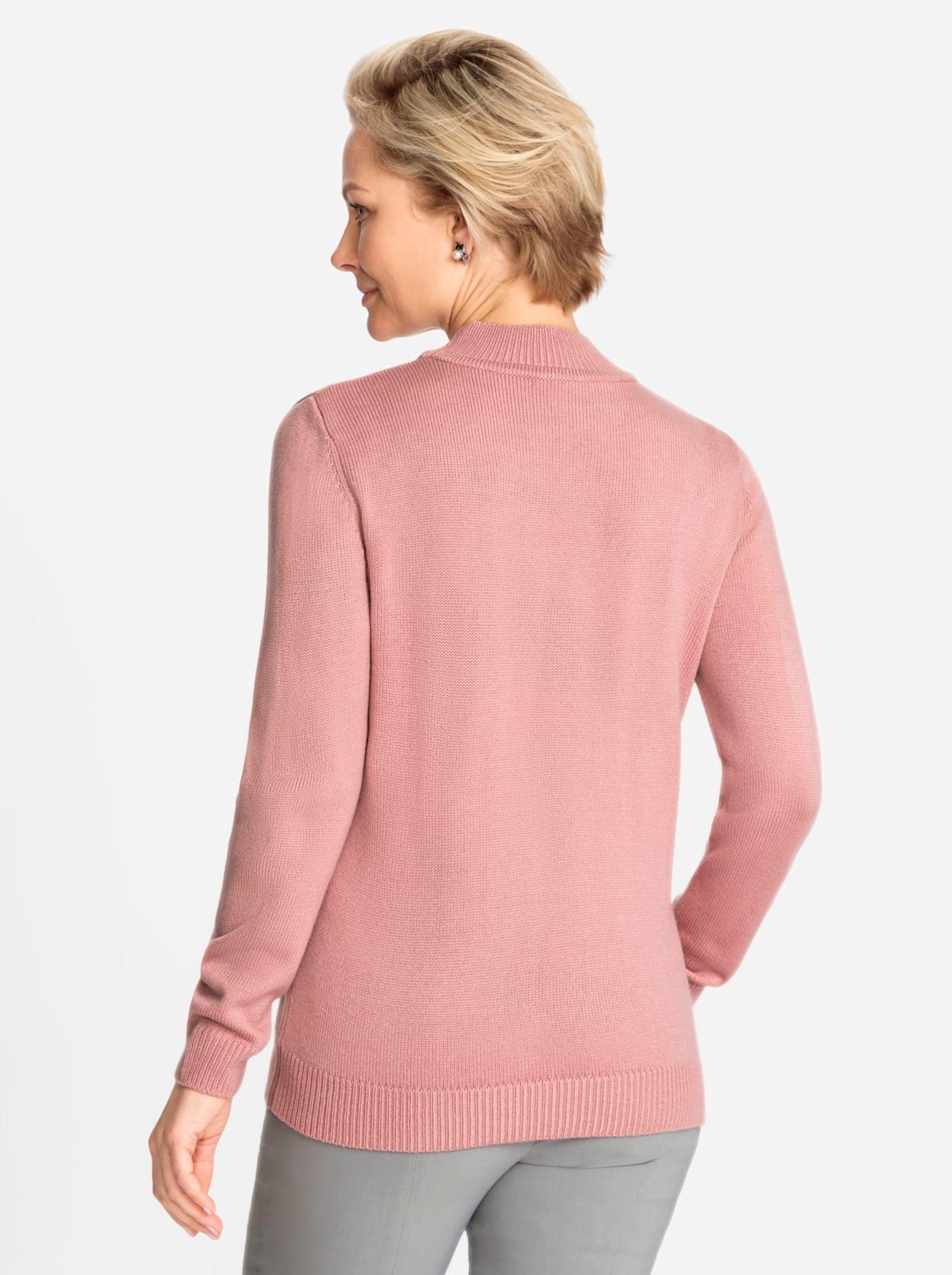 Classic Basics Trui met staande kraag Trui