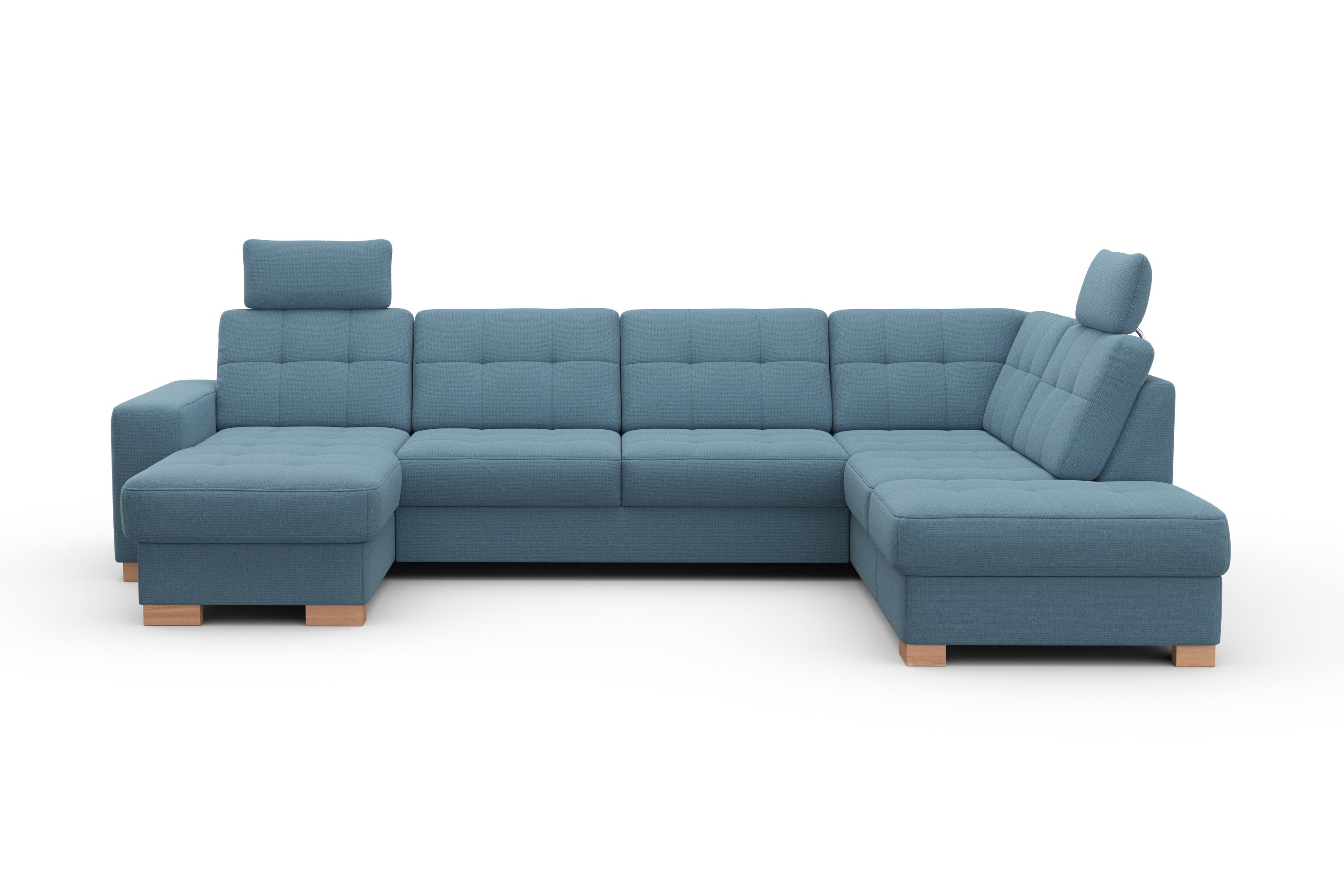 sit&more Zithoek Quincy U-vorm naar keuze met slaapfunctie en bedkist