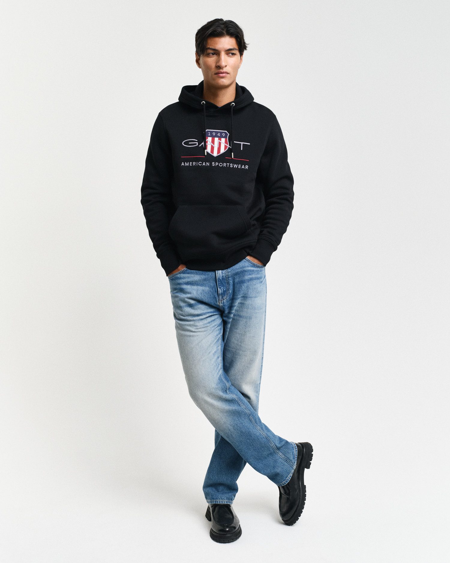 Gant Hoodie REG ARCHIVE SHIELD HOODIE met modieuze logo-borduursel op de borst