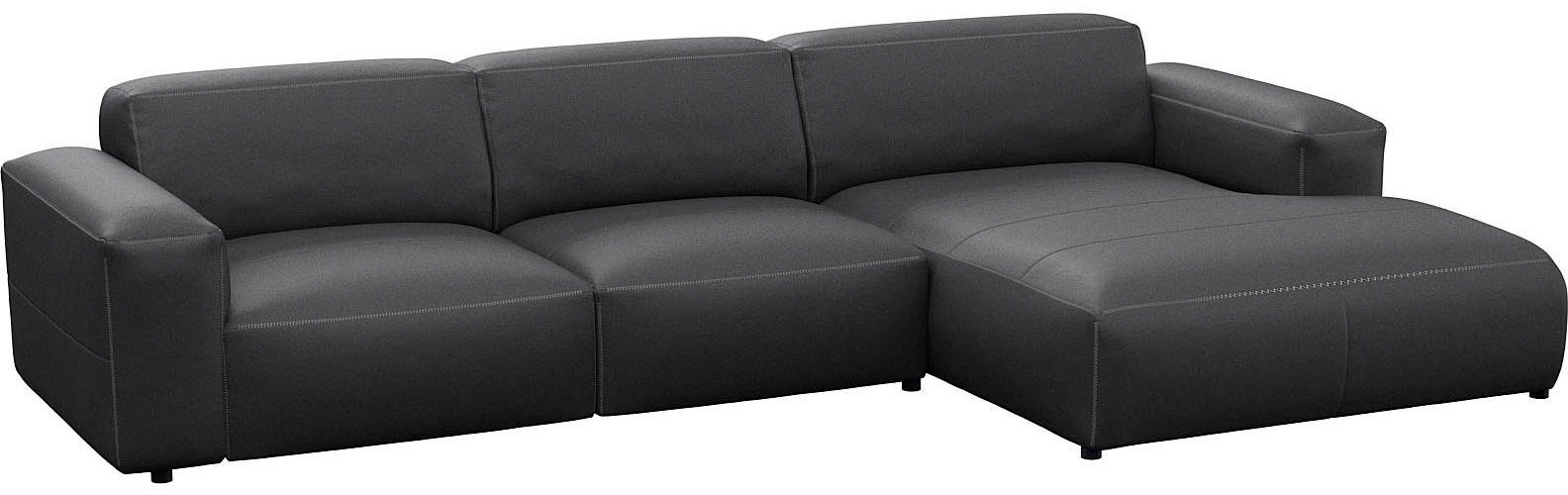 FLEXLUX Hoekbank Lucera comfortabel en comfortabel door hoogwaardige zitconstructie, L-vorm
