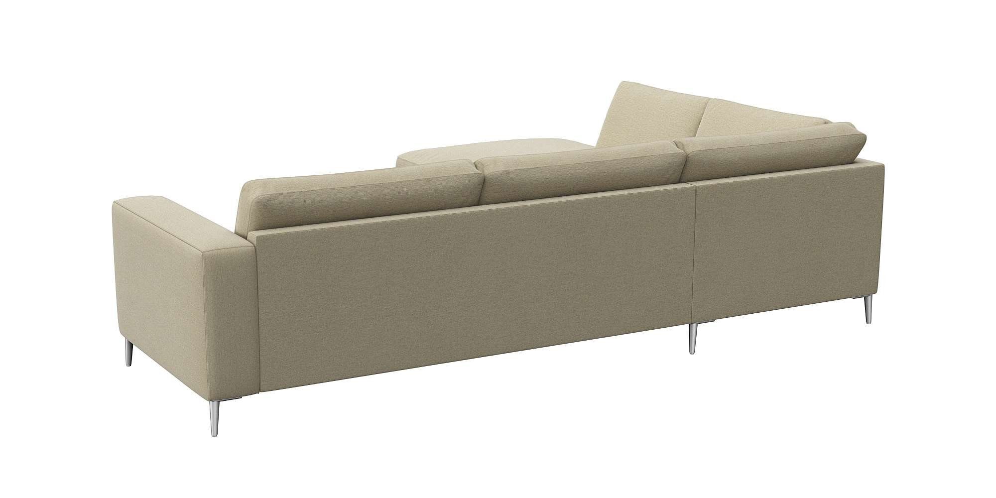 FLEXLUX Hoekbank Fiore, super zitcomfort door koudschuim in de zitting, L-vorm