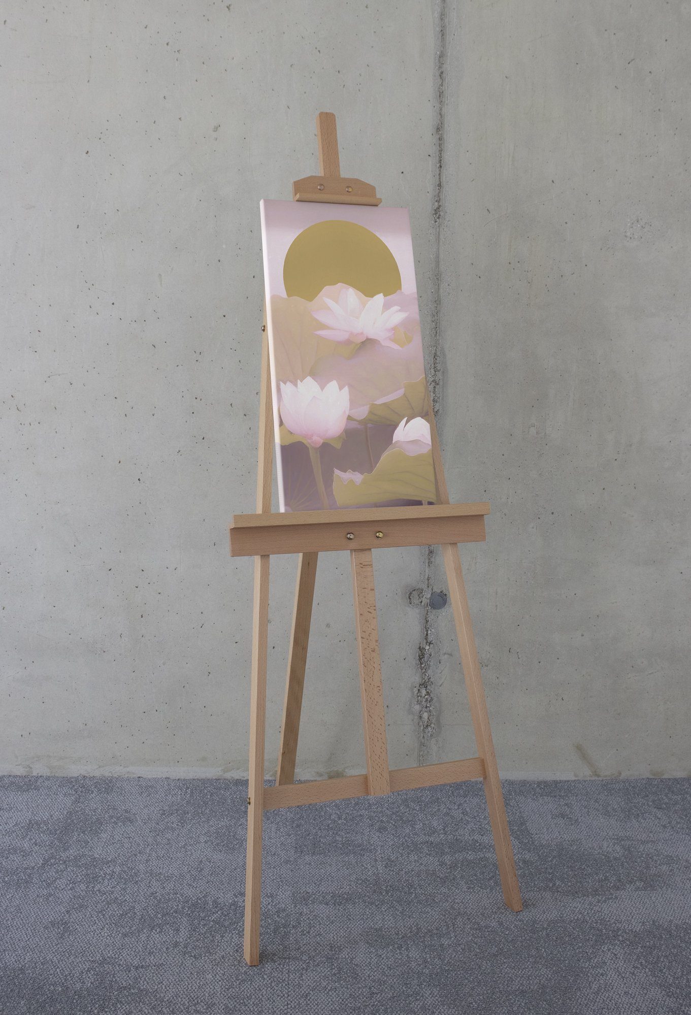 Komar Artprint op linnen Ombré Rosé - Afmeting 30 x 60 cm (1 stuk)