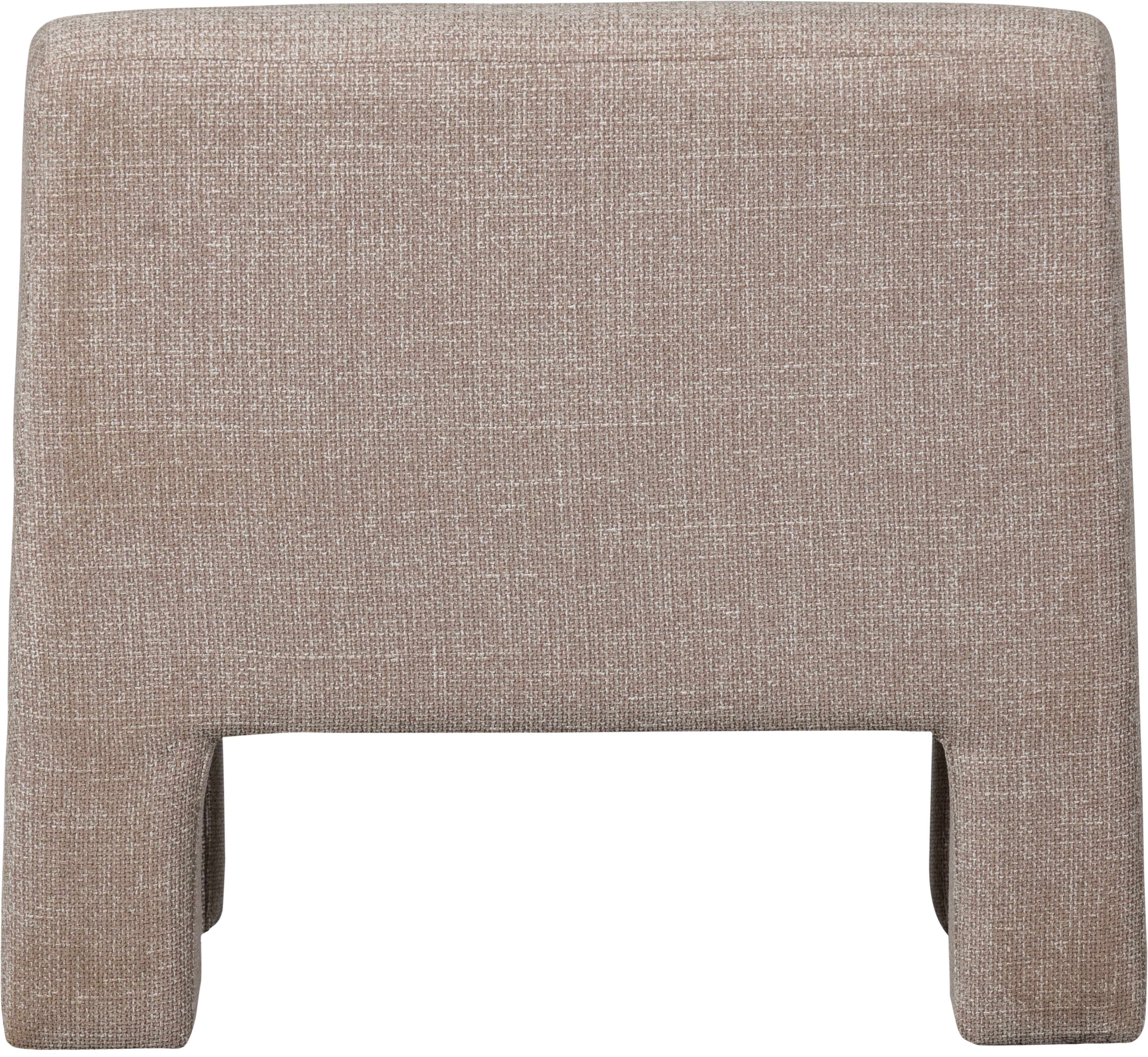 WOOOD Fauteuil Lavid geweven stof, 4-poots frame h 73 cm x b 74 cm