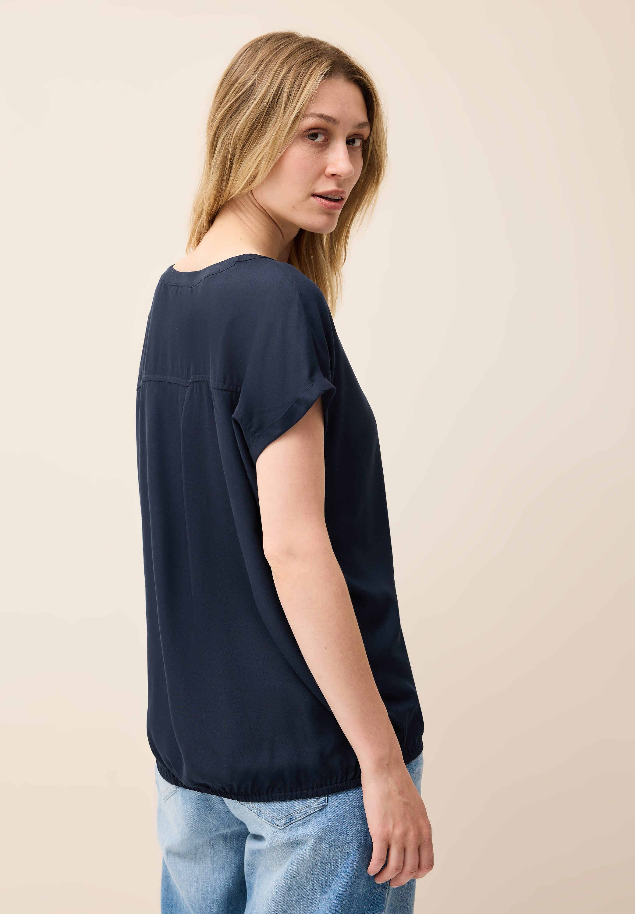 Cecil Blouse met korte mouwen met elastische taille