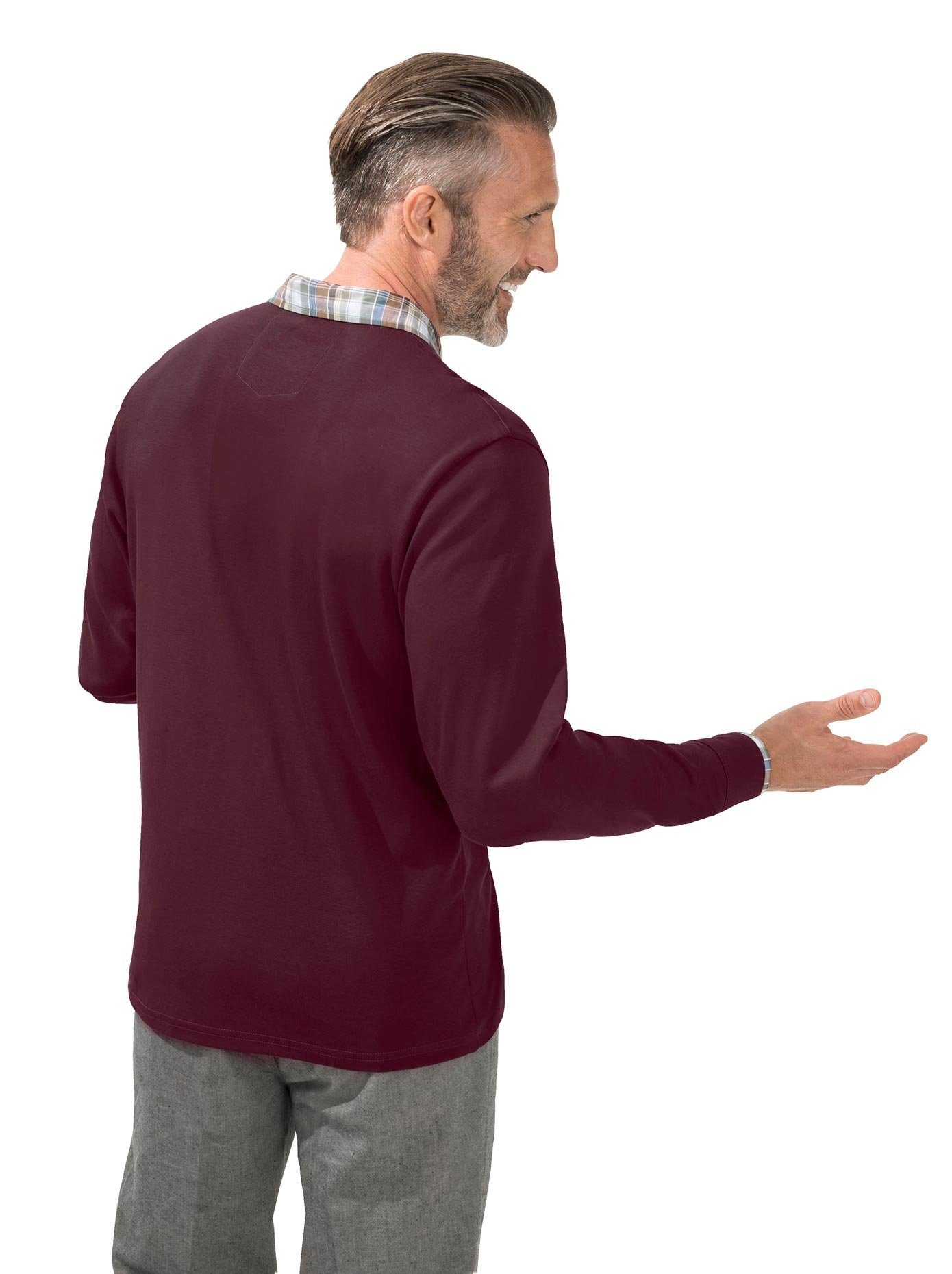Classic Basics Poloshirt met lange mouwen (1-delig)