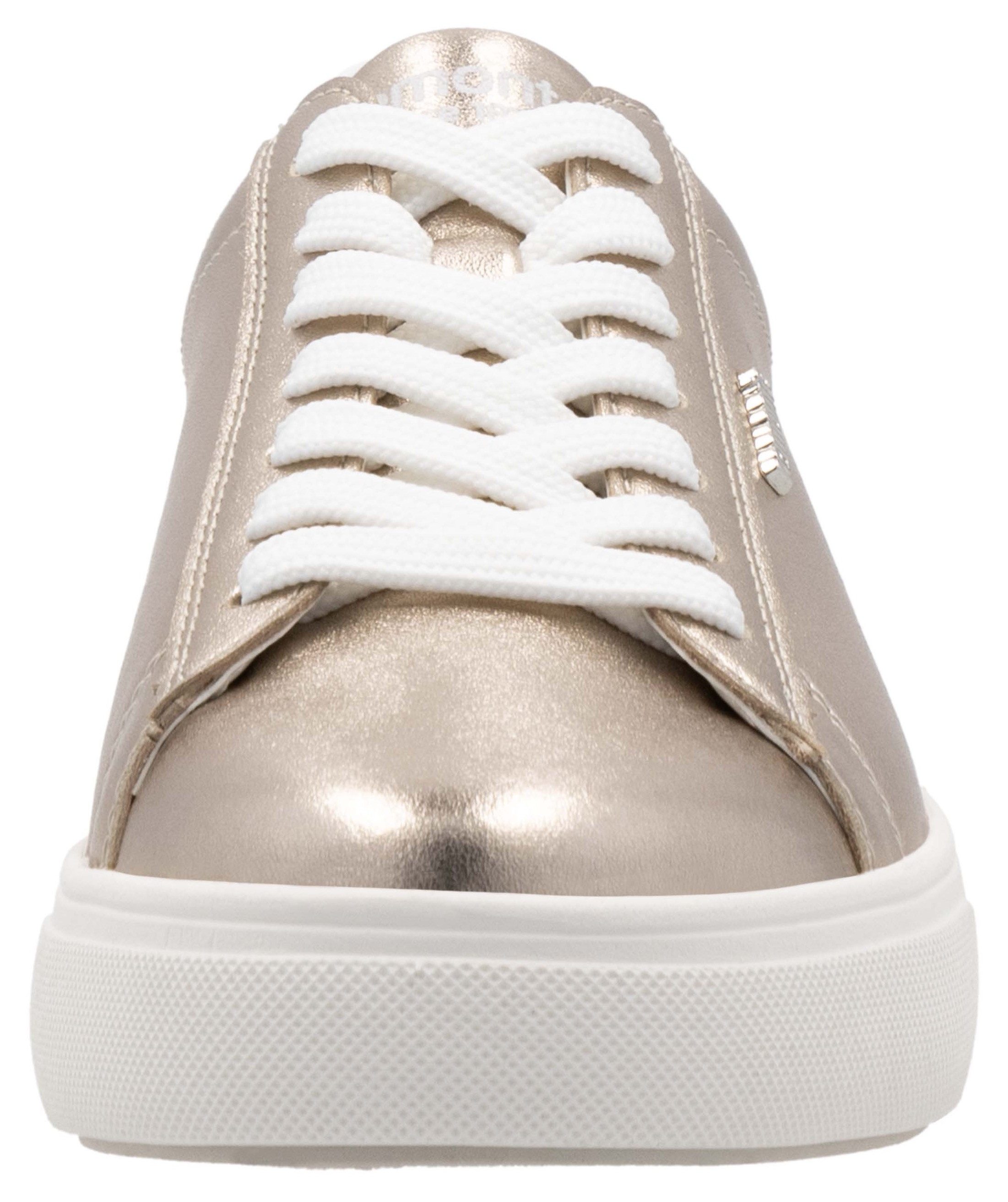 Remonte Plateausneakers , veterschoen, vrijetijdsschoen, lage schoen met contrastafwerking