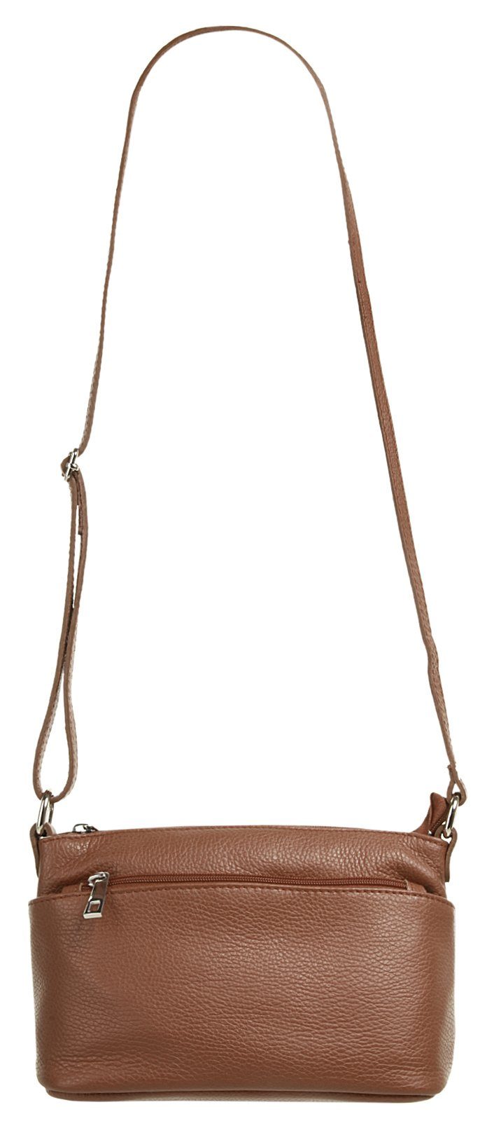 Cluty Schoudertas echt leer, made in italy