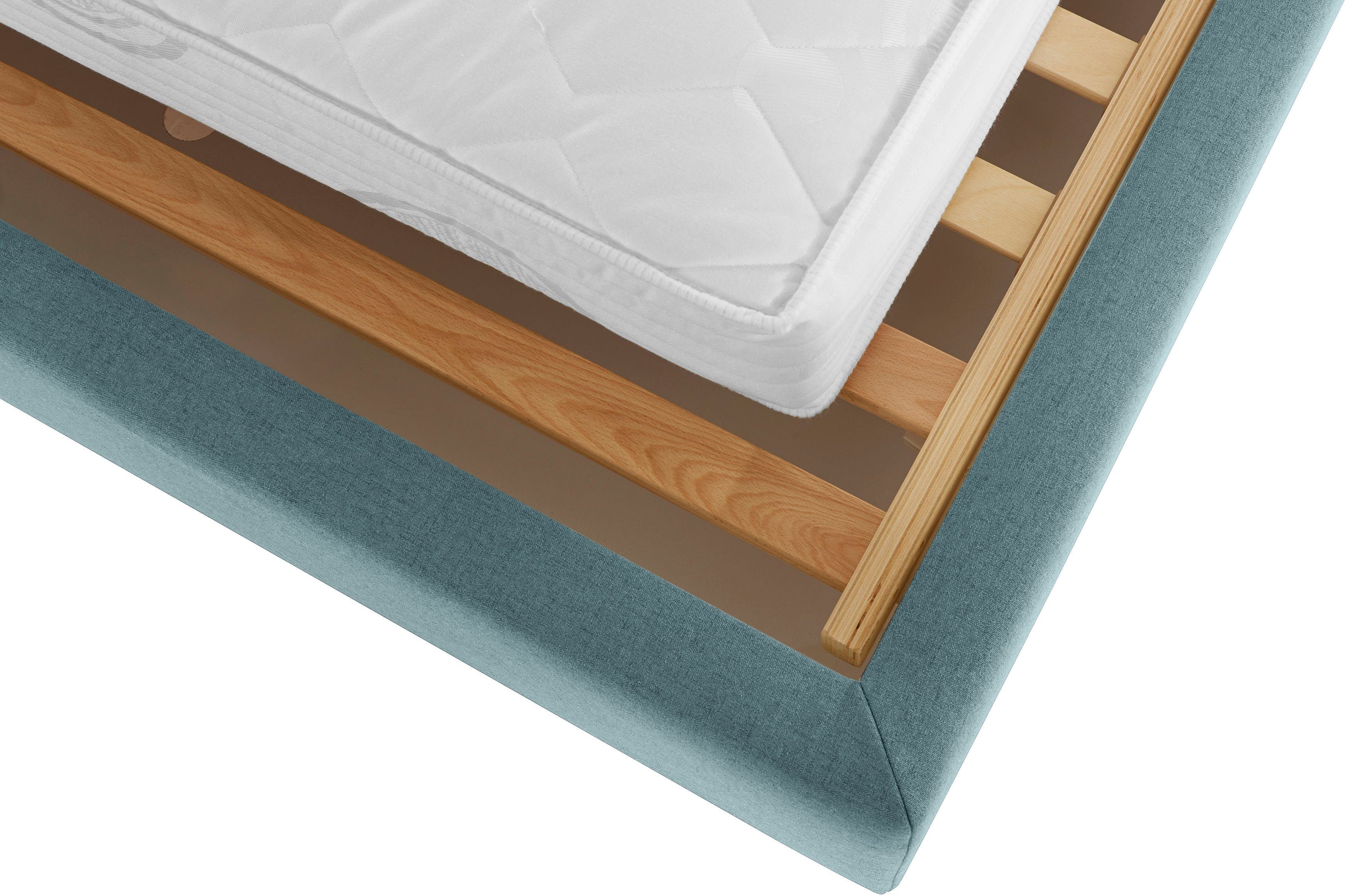 Guido Maria Kretschmer Home&Living Gestoffeerd bed Sunley 100 Kruisstiksel, hoofdbordhoogte 102 cm, zonder of met matras/lattenbodem