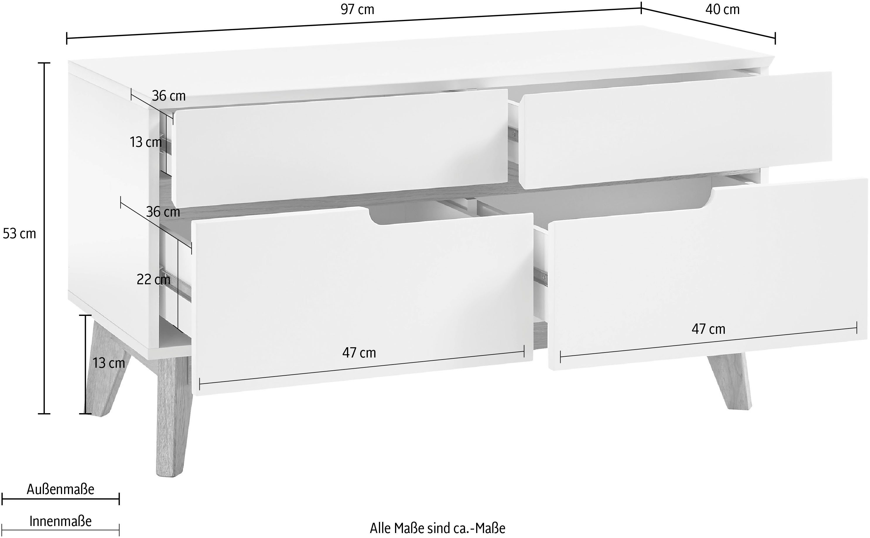 MCA furniture Zitbank Cervo Breedte ca. 97 cm