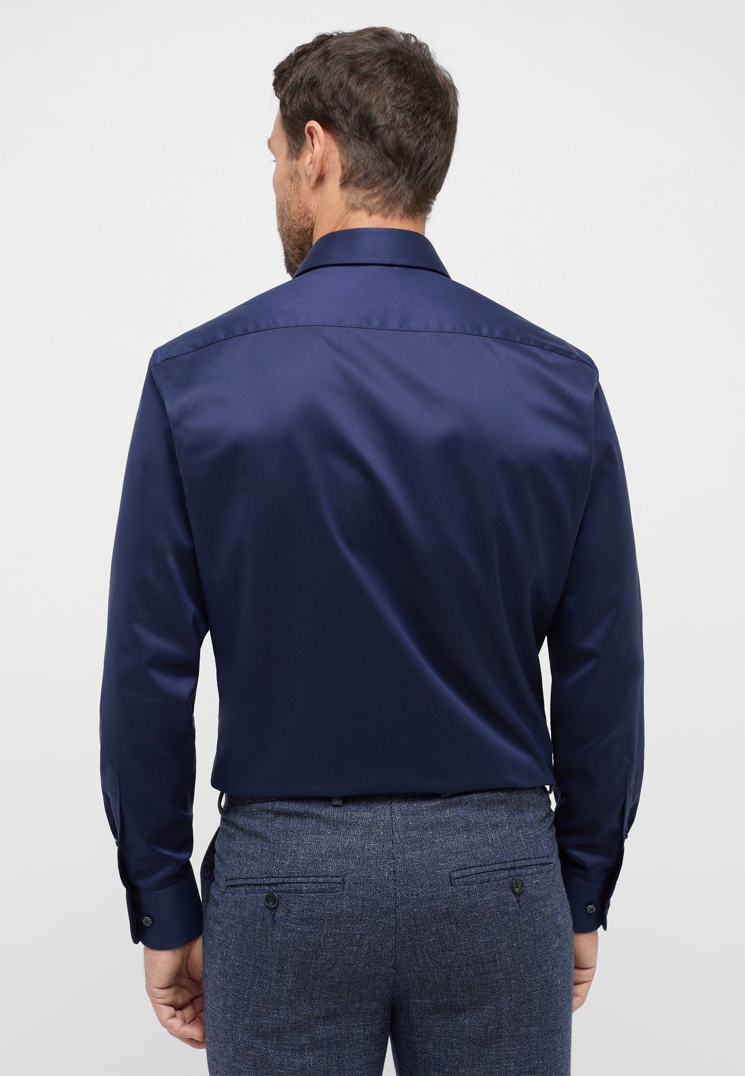 Eterna Overhemd met lange mouwen Comfort fit NON IRON (strijkvrij)