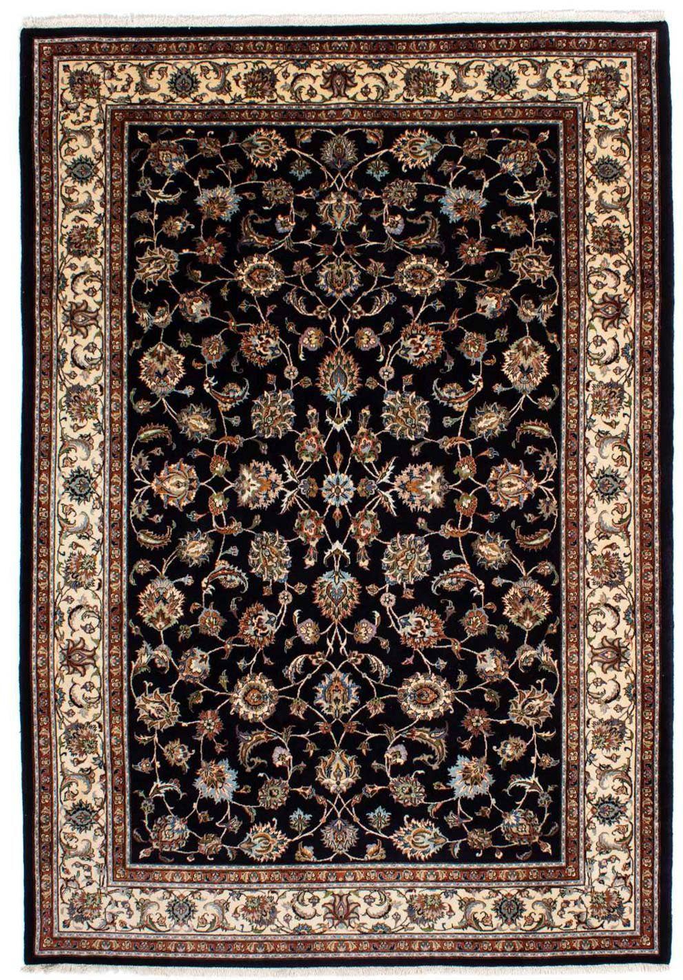 morgenland Wollen kleed Kaschmar bloemmotief Blu scuro 283 x 204 cm Uniek exemplaar met certificaat