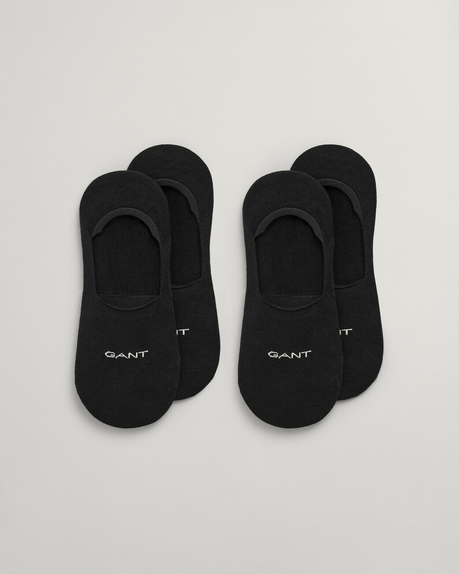 Gant Enkelsokken INVISIBLE SOCKS 2-PACK met siliconen inzetstuk op de hiel