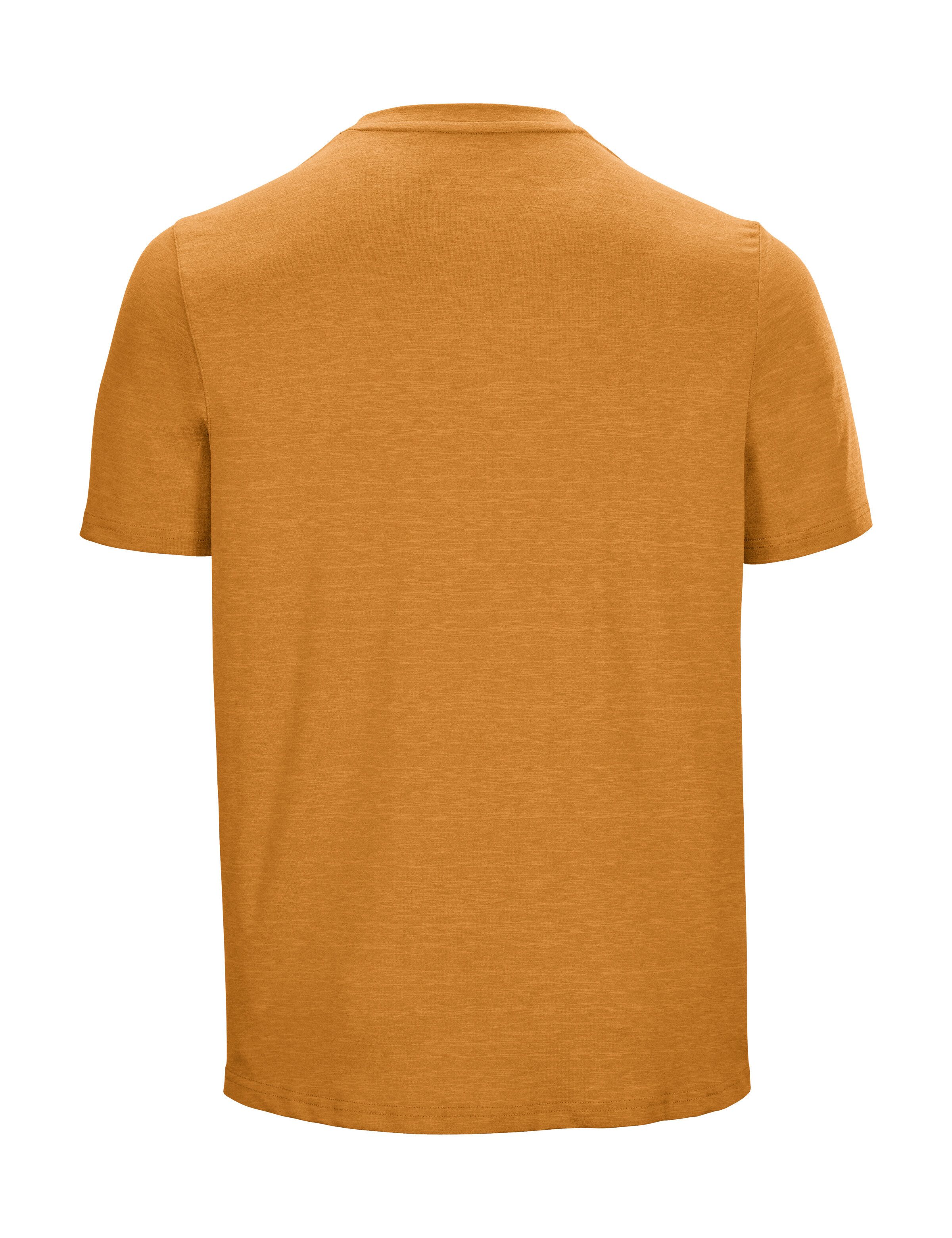 Killtec T-shirt Lilleo MN TSHRT C Sneldrogend heren T-shirt met bergprint en melange-look