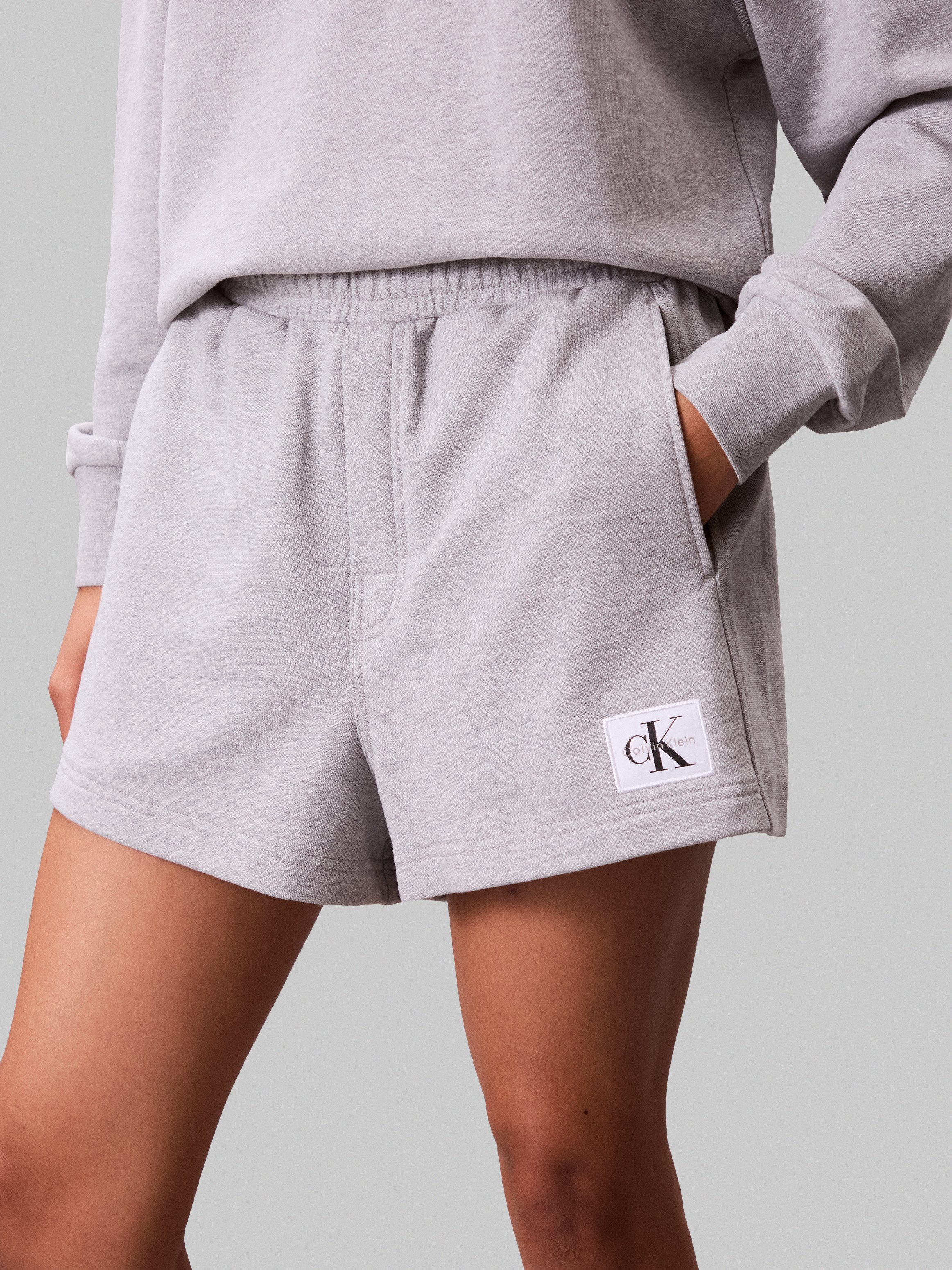 Calvin Klein Sweatshort A - FRNCH TRRY BDG L Met elastische taille